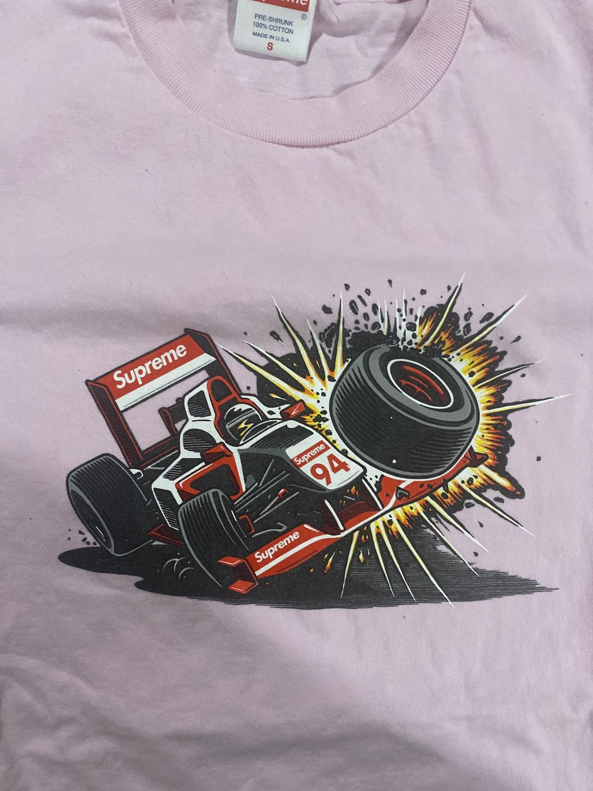 Japanese Brand × Supreme × Vintage Supreme Cotton Graphic Racing Tee Size US S / EU 44-46 / 1 - 6 Thumbnail