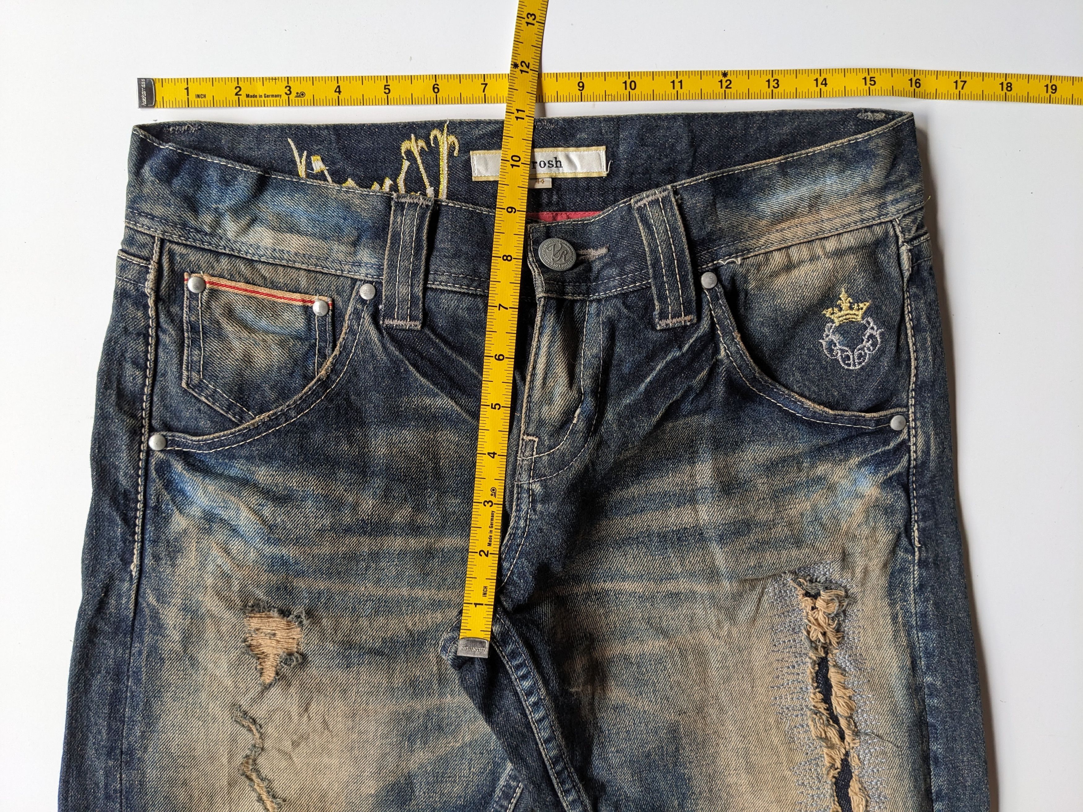 If Six Was Nine × Le Grande Bleu (L.G.B.) Varosh mud wash ripped flare jeans Size US 32 / EU 48 - 10 Thumbnail
