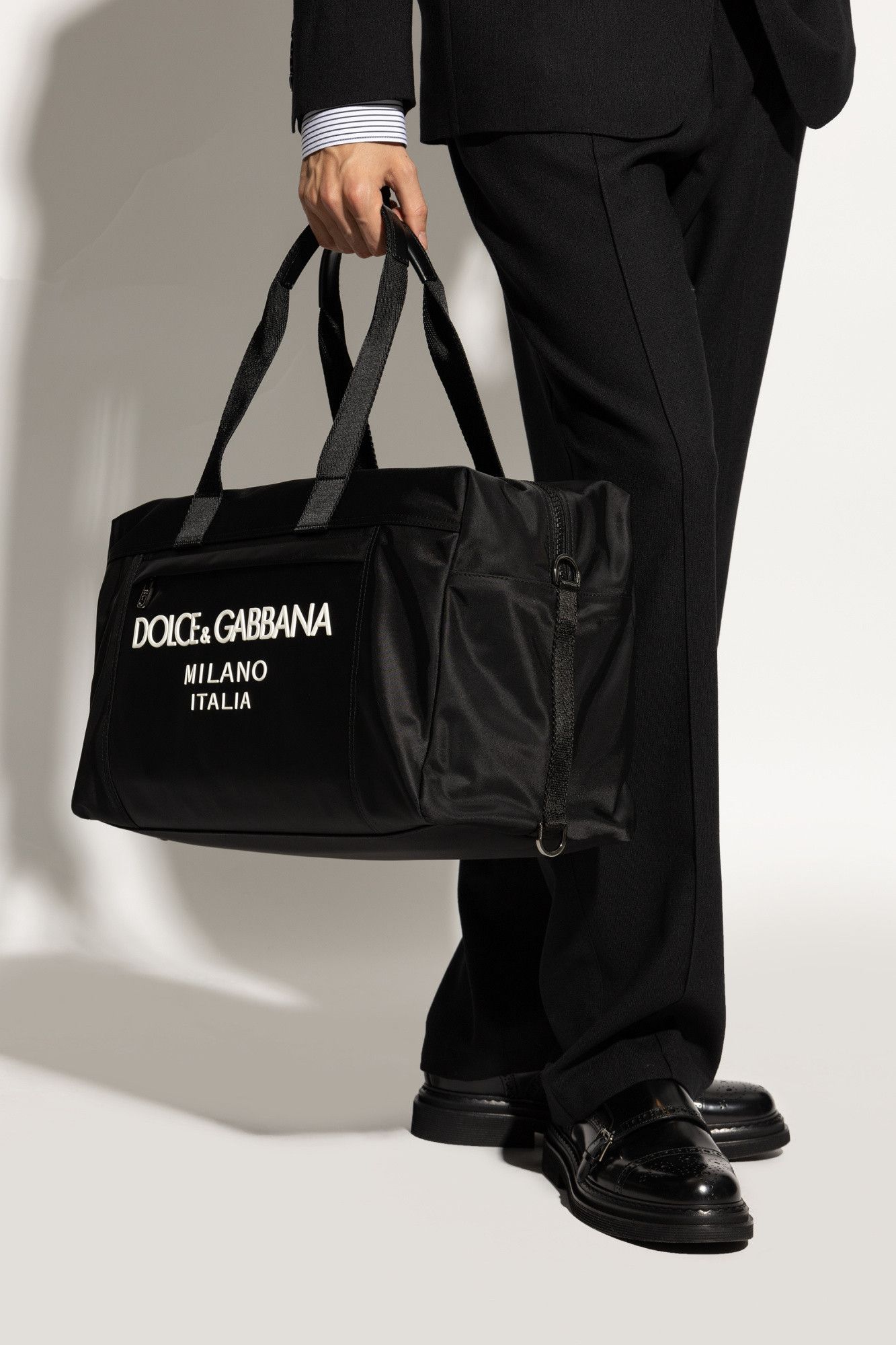 Dolce & Gabbana o1s22i1n0225 Size: OS / Nylon Travel Duffle Bag in Black Size ONE SIZE - 2 Thumbnail