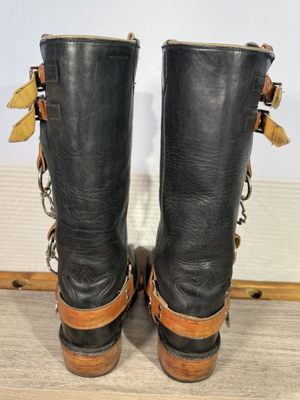 Other Bowman’s Wilson Boot Co Vintage H-D Harness Boots Size 8.5 D Size US 8.5 / EU 41-42 - 5 Thumbnail