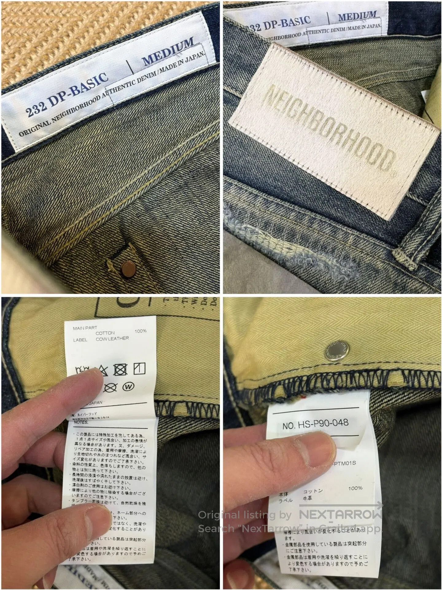 Yohji Yamamoto Neighborhood x Yohji Yamamoto Denim Jeans. Size US 26 / EU 42 - 5 Thumbnail