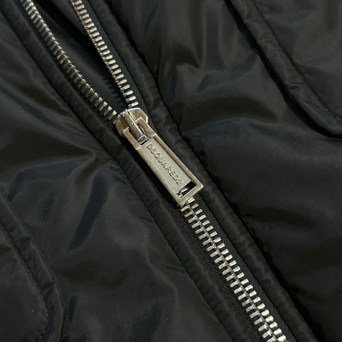 Dsquared2 Dsquared2 Black Padded Bomber Zip Jacket IT 52 Italy Large Size US L / EU 52-54 / 3 - 3 Thumbnail