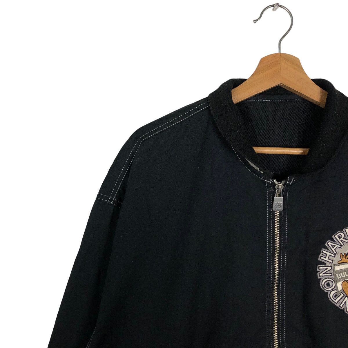 Japanese Brand 🔥Vintage Bomber Jacket Hardy Amies Big Logo Issey Miyake Size US L / EU 52-54 / 3 - 7 Thumbnail