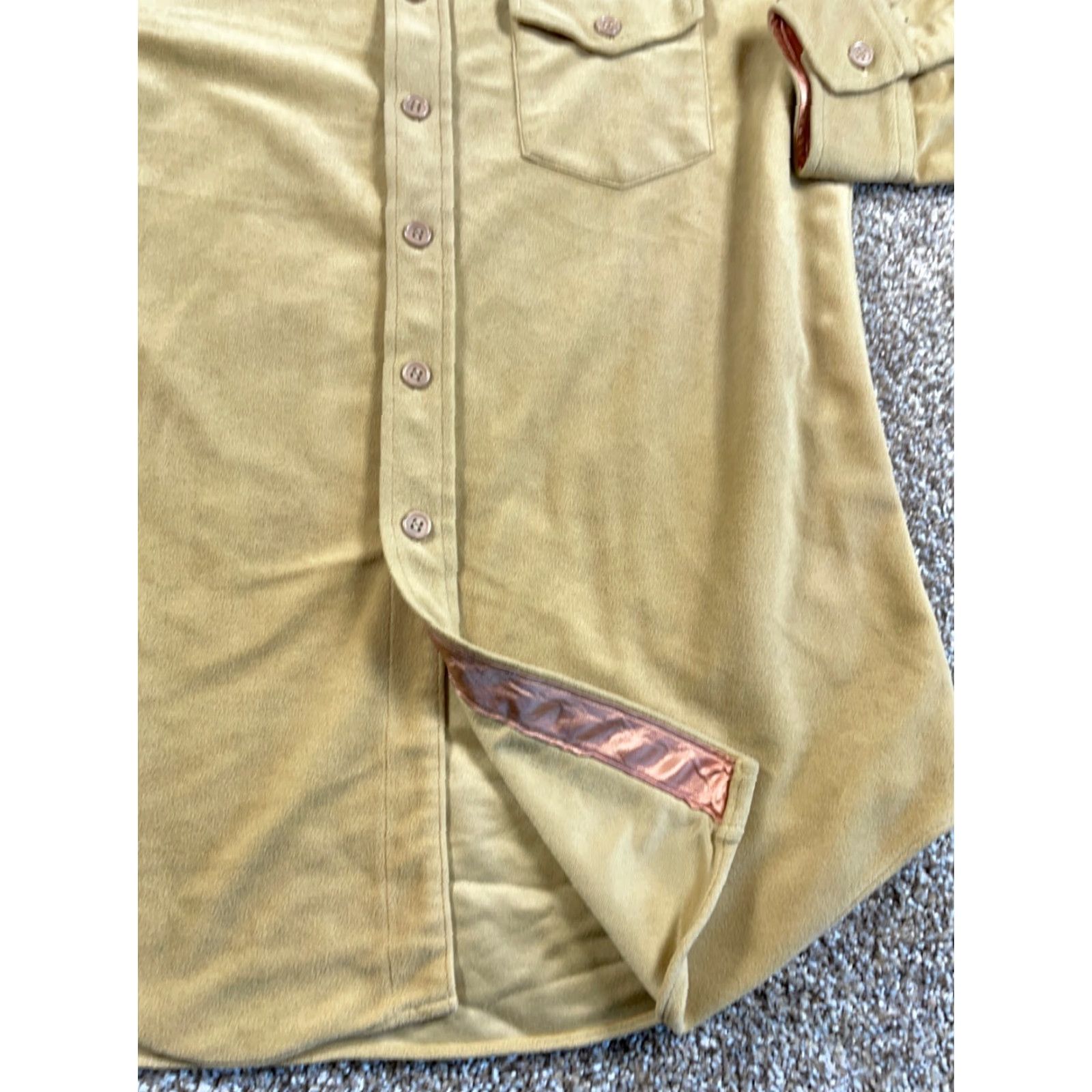 Lee VTG 80s Lee Fleece Shirt Men's Large Beige USA Made Workwear Big Collar Button-Up Size US L / EU 52-54 / 3 - 5 Thumbnail