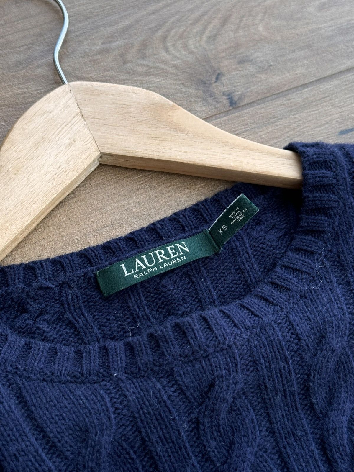 Lauren Ralph Lauren Vintage Lauren Ralph Lauren W’ Navy Cable Knit Sweater Size S / US 4 / IT 40 - 7 Thumbnail