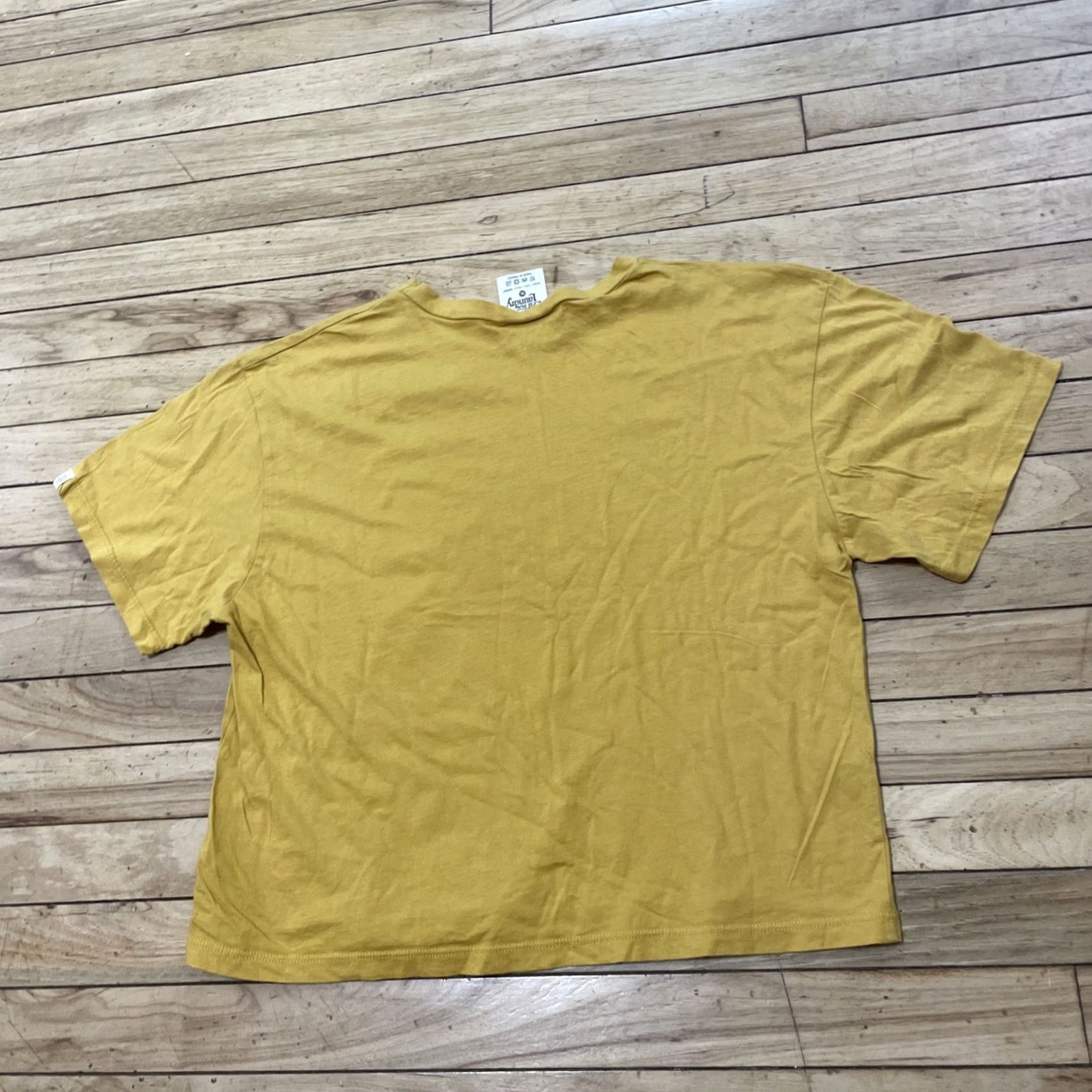 Vintage VINTAGE Dirtee Laundry Crop Top Shirt Women XL Y2k Fairy Sun Moon Desert Yellow 38" Size XL / US 12-14 / IT 48-50 - 2 Thumbnail