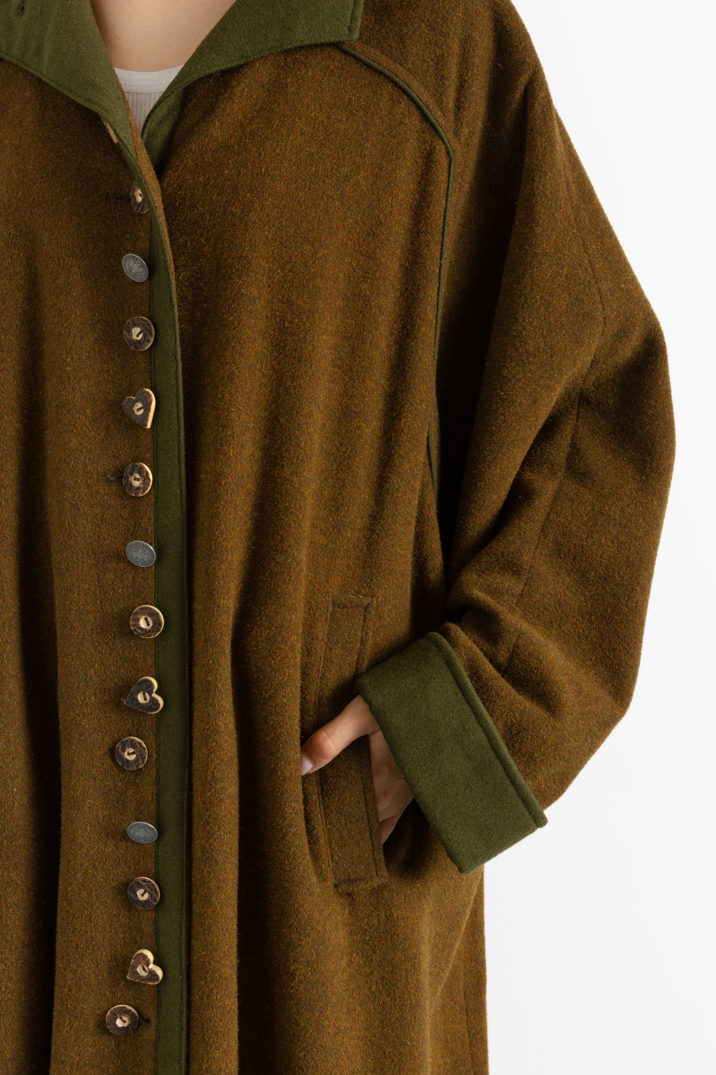 Vintage Tyrol Dirndl Bavarian Long Sleeve Midi Coat Cape 7903 Size ONE SIZE - 8 Thumbnail