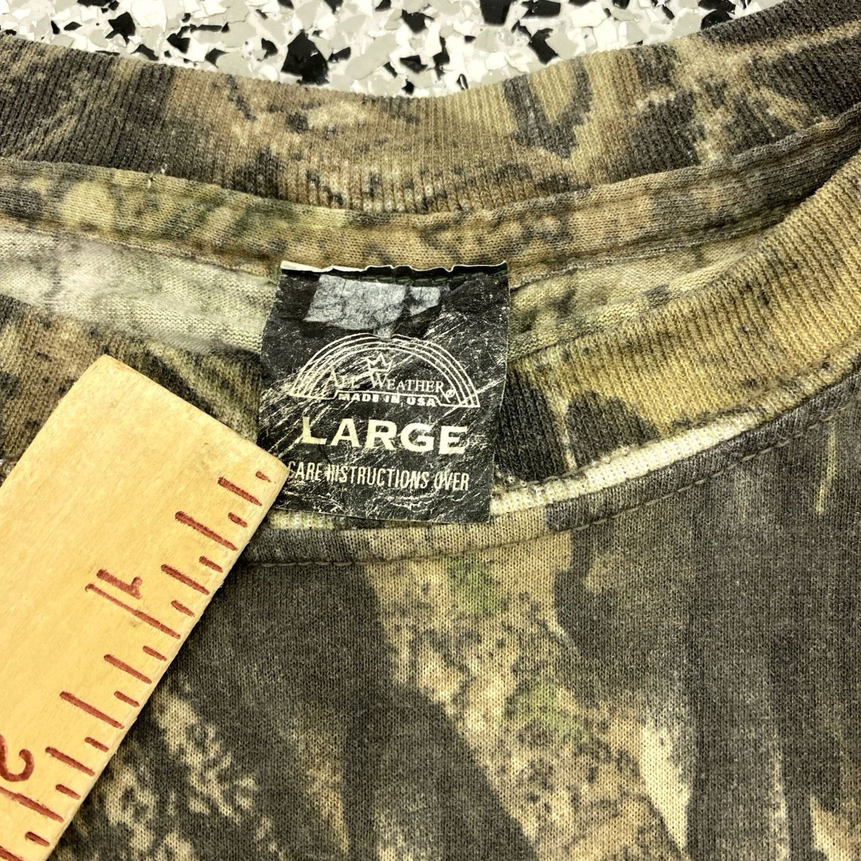Vintage VINTAGE All Weather Camouflage T-Shirt Mens L Collared Short Sleeve USA Size US L / EU 52-54 / 3 - 4 Thumbnail