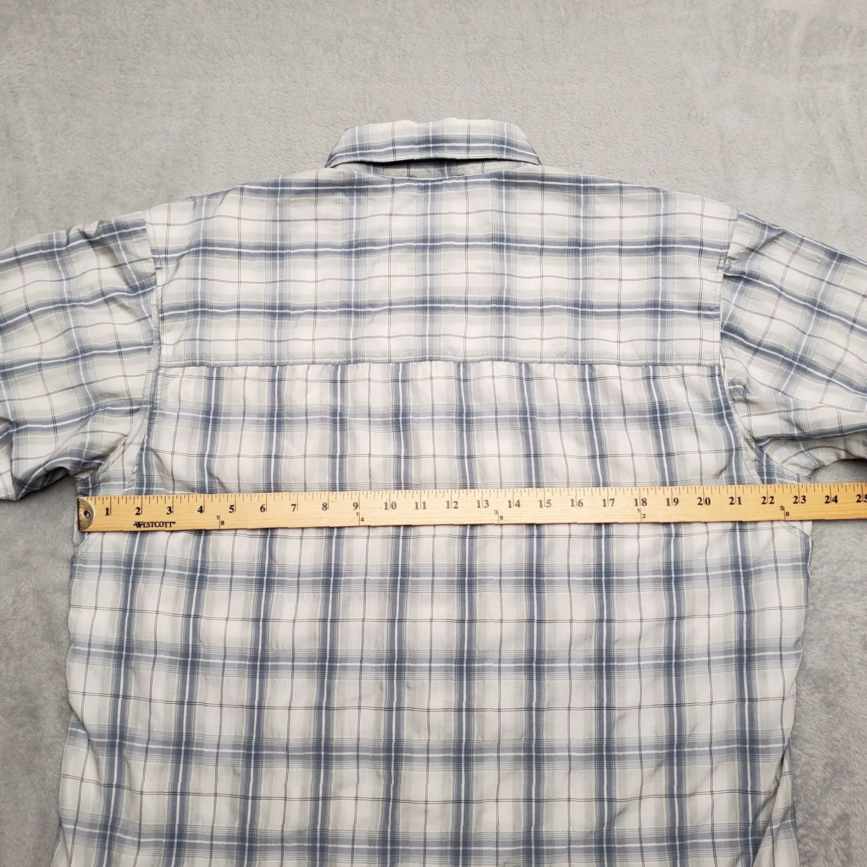Vintage Simms Shirt Mens Large Blue Plaid Cor3 Performance Blend Vented Western Fishing Size US L / EU 52-54 / 3 - 5 Thumbnail