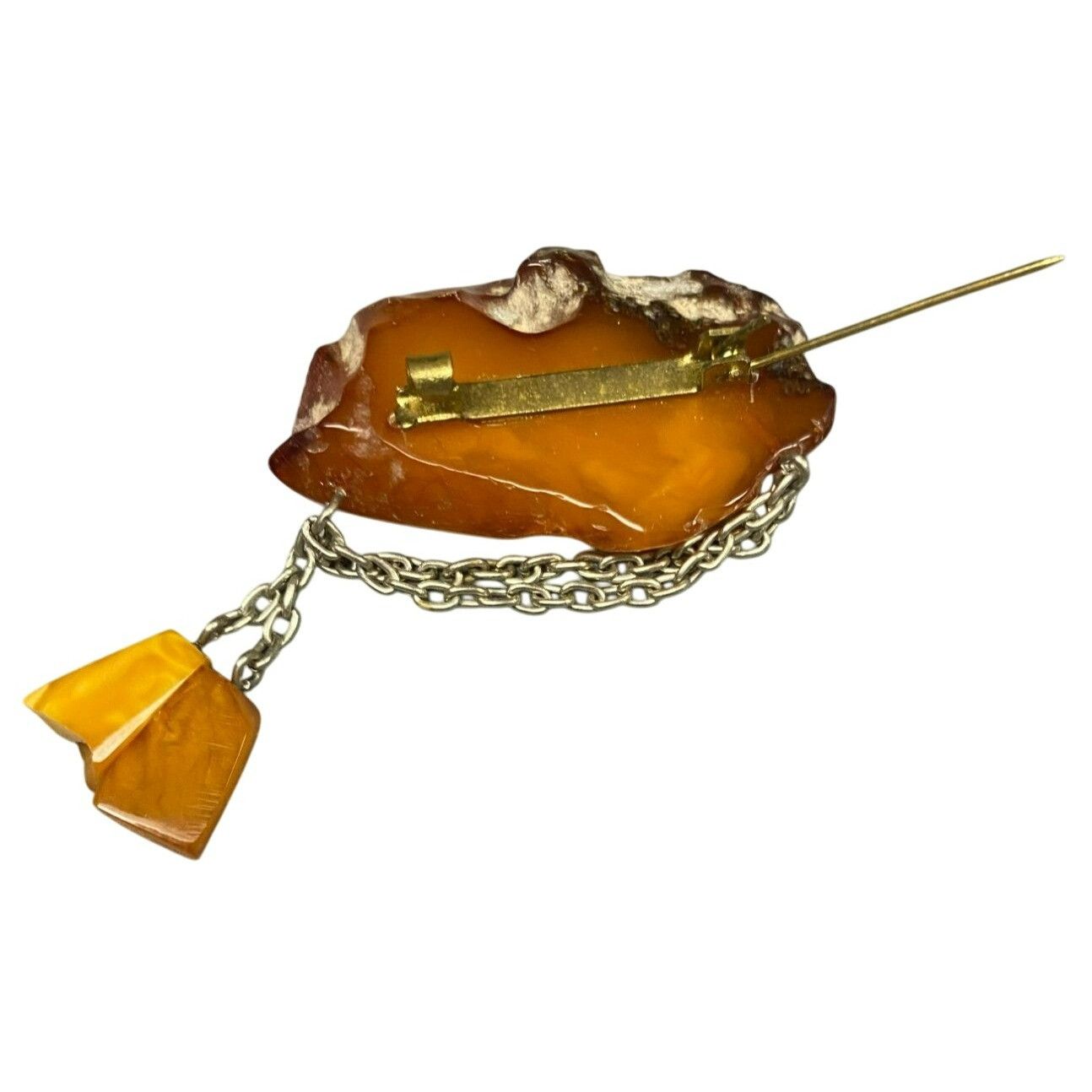 Handmade Handmade Rare OOAC Vintage Baltic Amber Statement Necklace, Size ONE SIZE - 10 Thumbnail