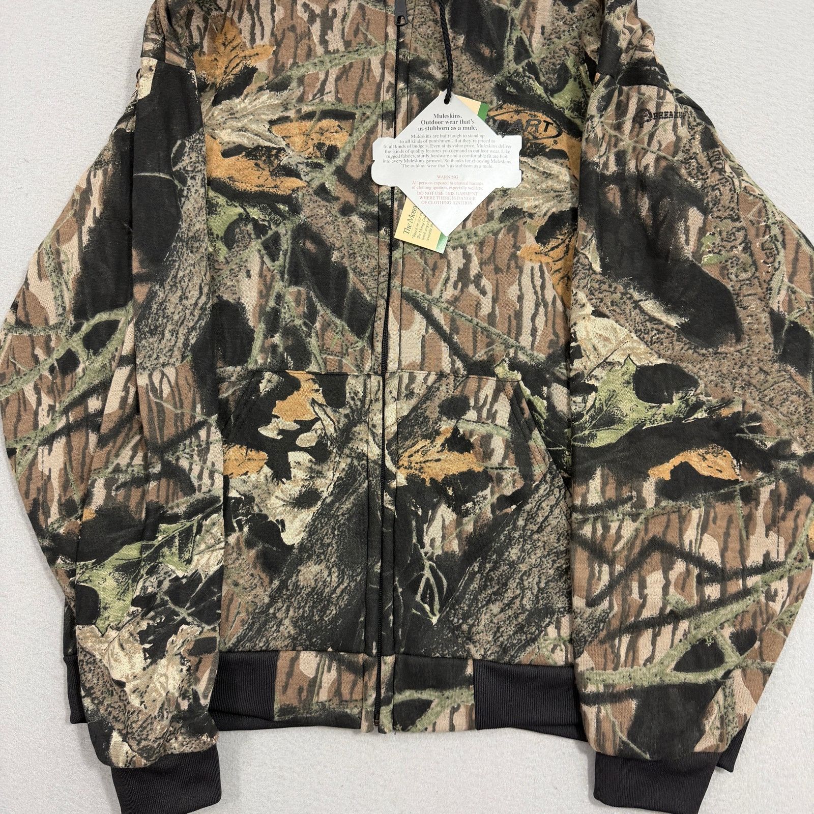 Vintage Vintage Muleskins Camo Hoodie 2XL Full Zip Sweatshirt NEW Size US XXL / EU 58 / 5 - 2 Thumbnail