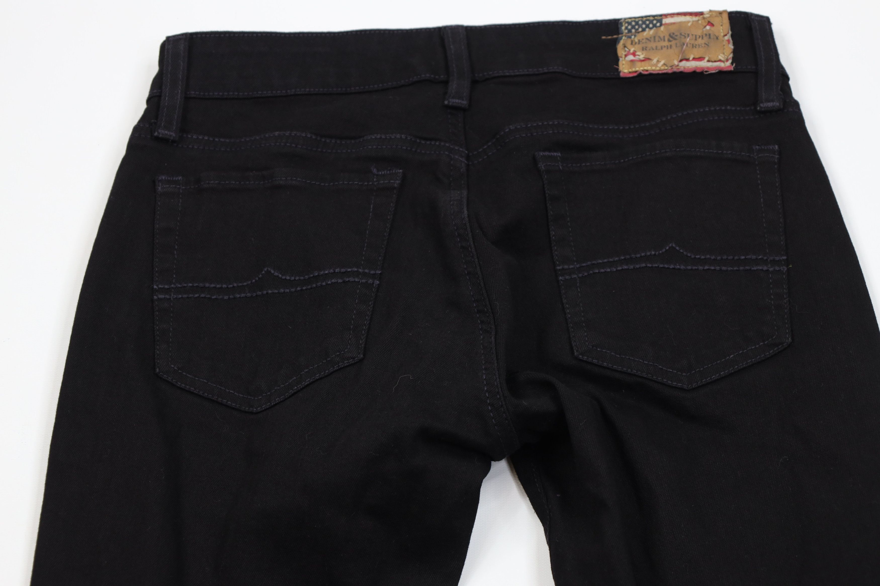 Ralph Lauren Vintage Y2K Ralph Lauren Denim Supply Skinny Leg Jeans Black Size 27" / US 4 / IT 40 - 10 Thumbnail