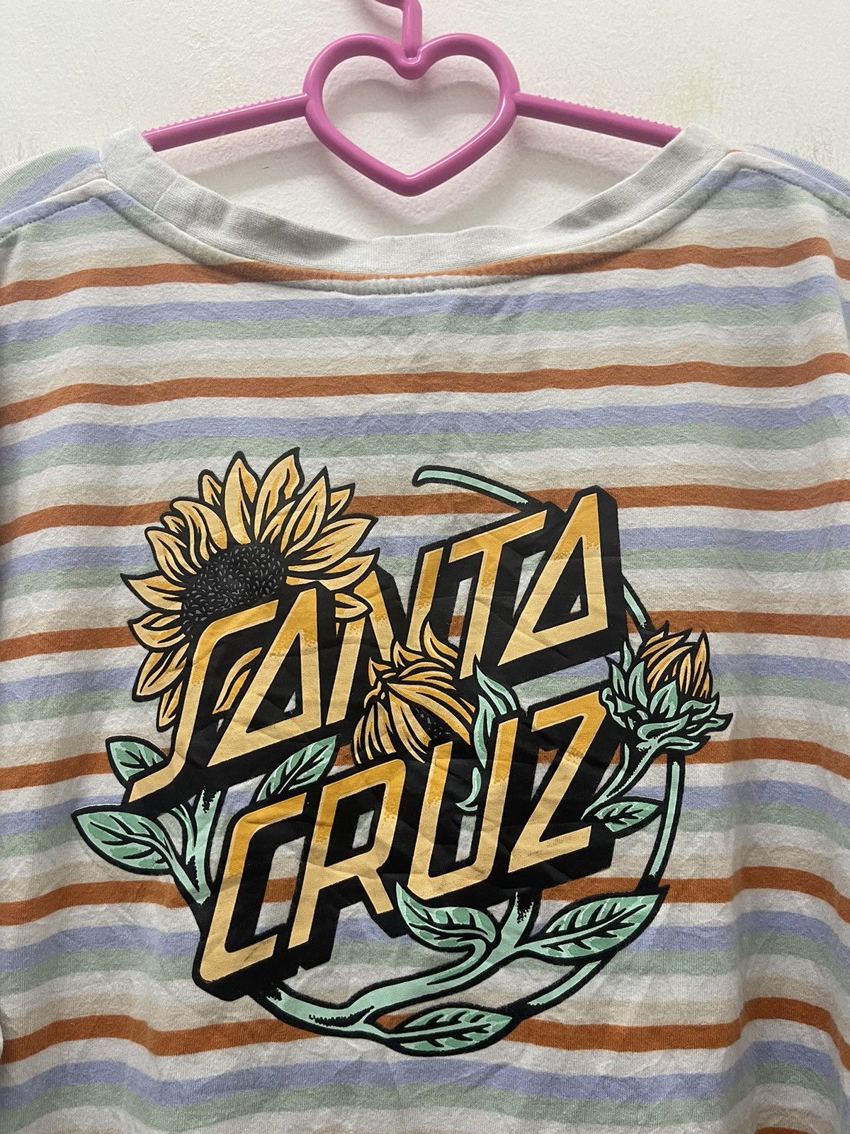 Santa Cruz Skateboards Rare Vintage SANTA CRUZ Skateboards Striped Size US L / EU 52-54 / 3 - 2 Thumbnail