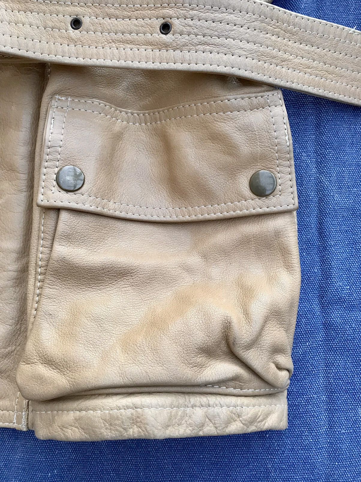 Belstaff BELSTAFF THICK FULL GRAIN VEG TANNED LEATHER JACKET Size M / US 6-8 / IT 42-44 - 10 Thumbnail