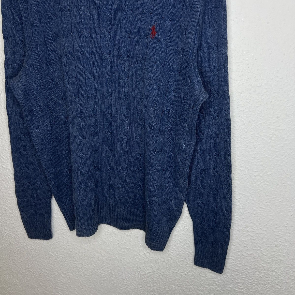Polo Ralph Lauren Polo Ralph Lauren Jumper Sweater Cable Knitwear Blue Navy Size US M / EU 48-50 / 2 - 3 Thumbnail