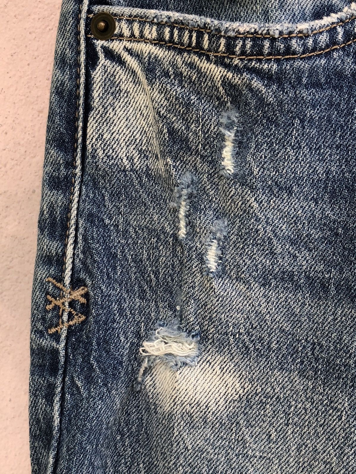 Ksubi Ksubi High Rage Distressed Patch Jeans Size US 28 / EU 44 - 12 Thumbnail