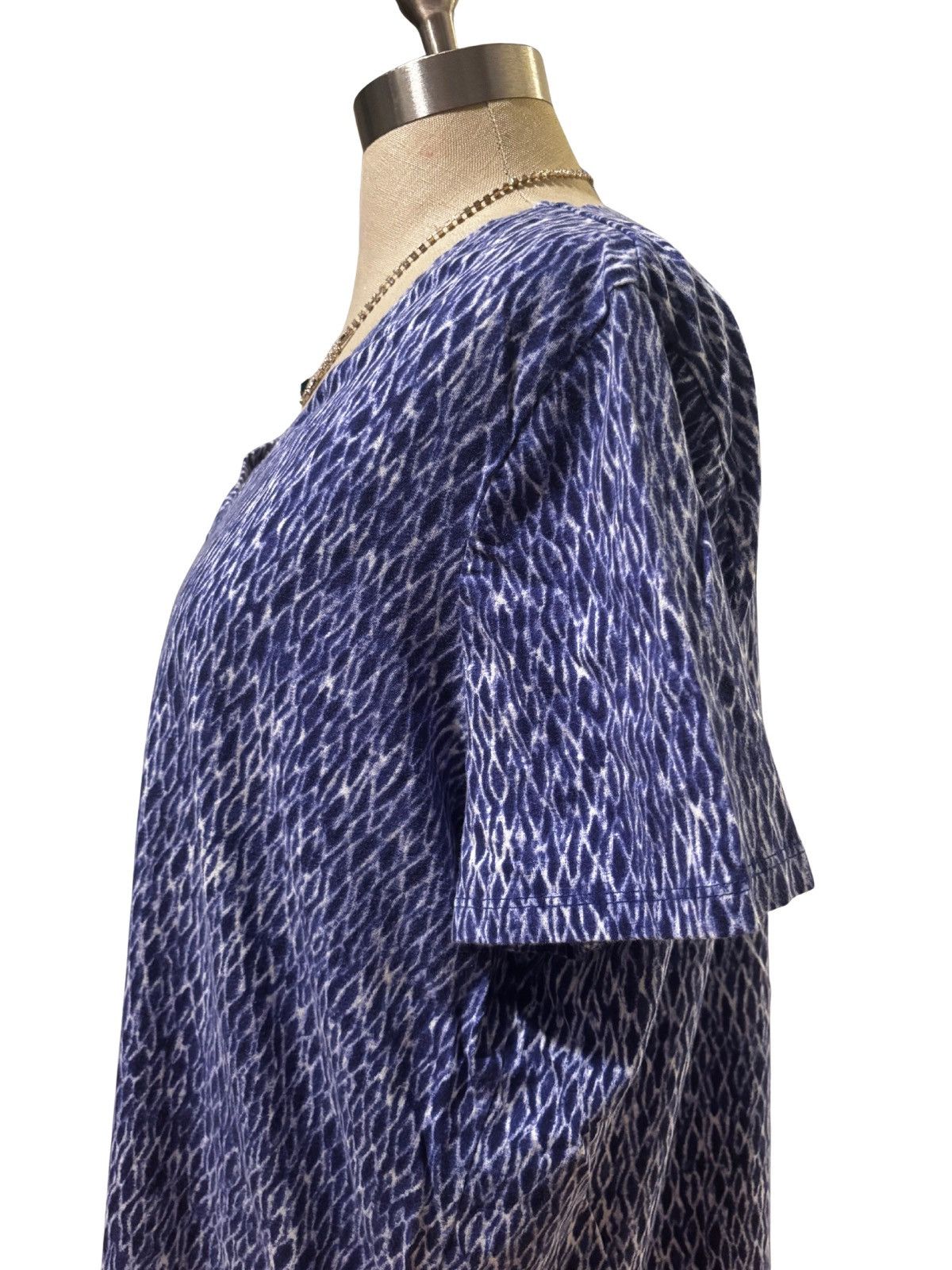 Michael Kors Women’s blue V-neck Top.wt5200 Size XXL / US 16-18 / IT 52-54 - 4 Thumbnail