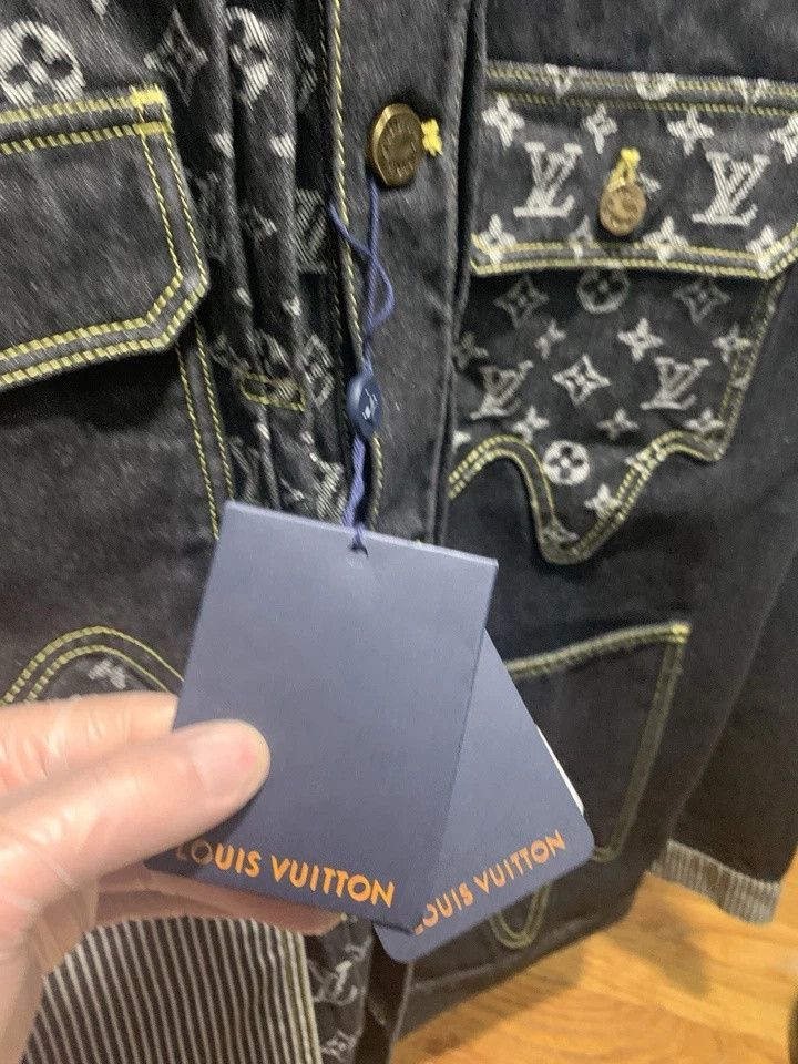 Louis Vuitton LOUIS VUITTON NIGO Monogram Crazy Denim Jacket blouson Size US L / EU 52-54 / 3 - 3 Thumbnail