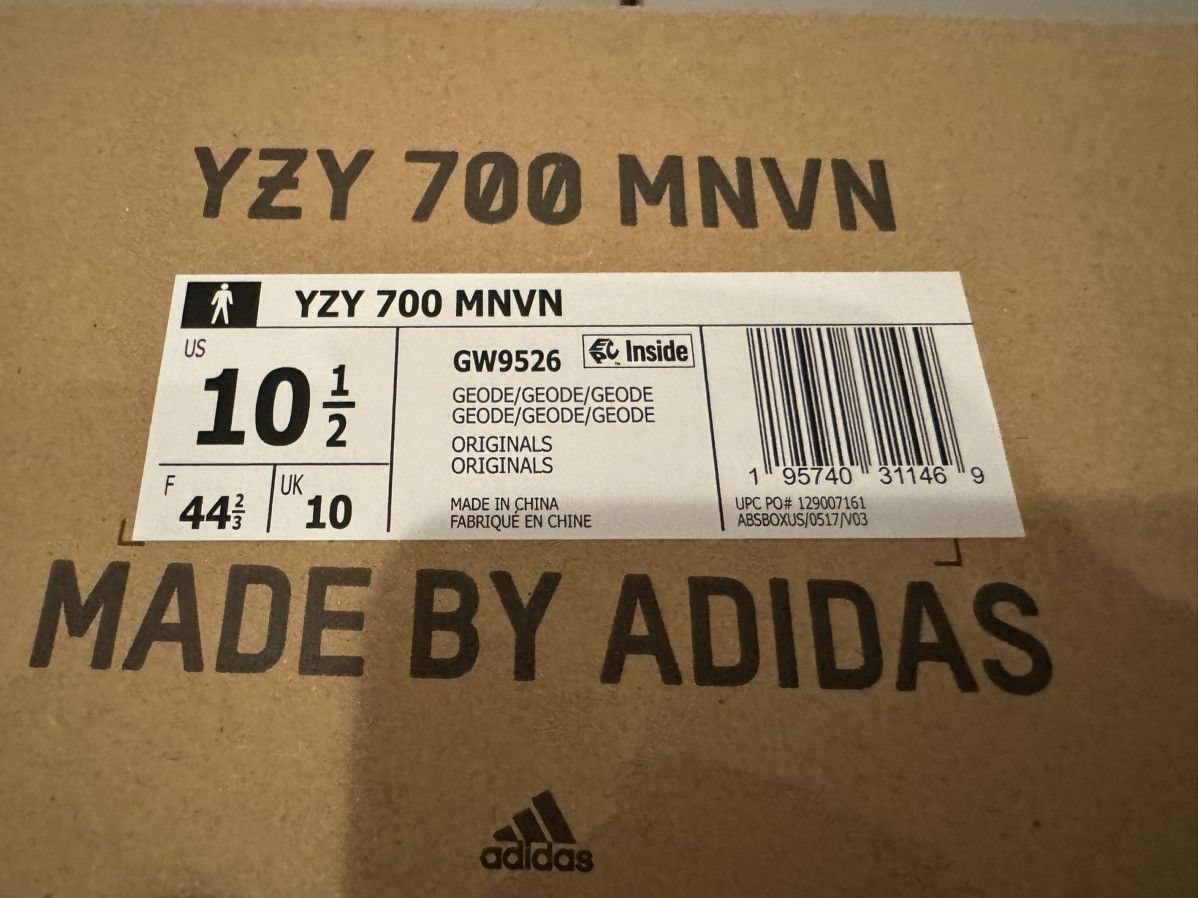 Adidas Size 10.5 Yeezy 700 MVN Geode Grey Silver Adidas Boost Size US 10.5 / EU 43-44 - 5 Thumbnail