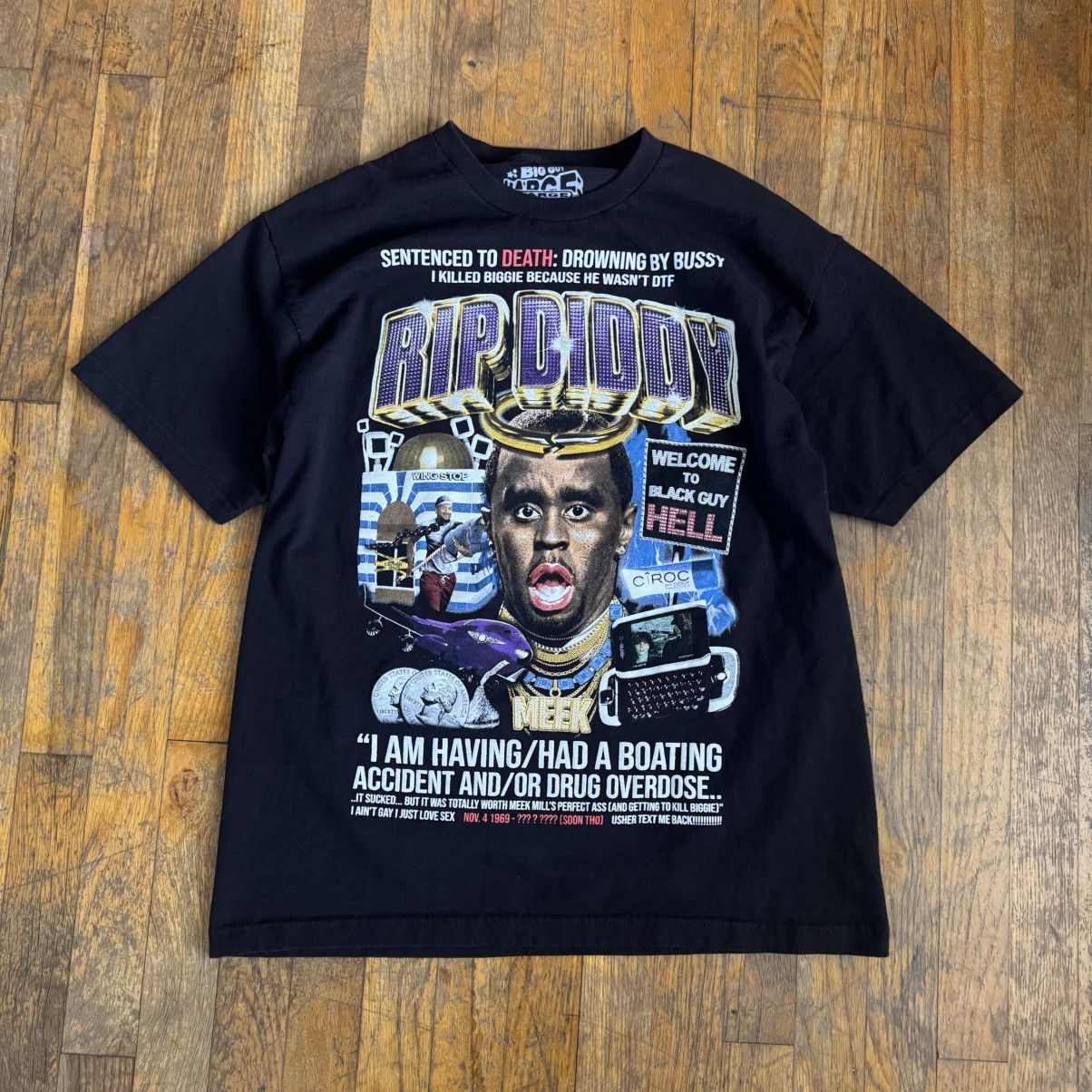 Other “RIP DIDDY Shirt” Tee XXL Sam Hyde Merch Cashstar Size US L / EU 52-54 / 3 - 1 Thumbnail