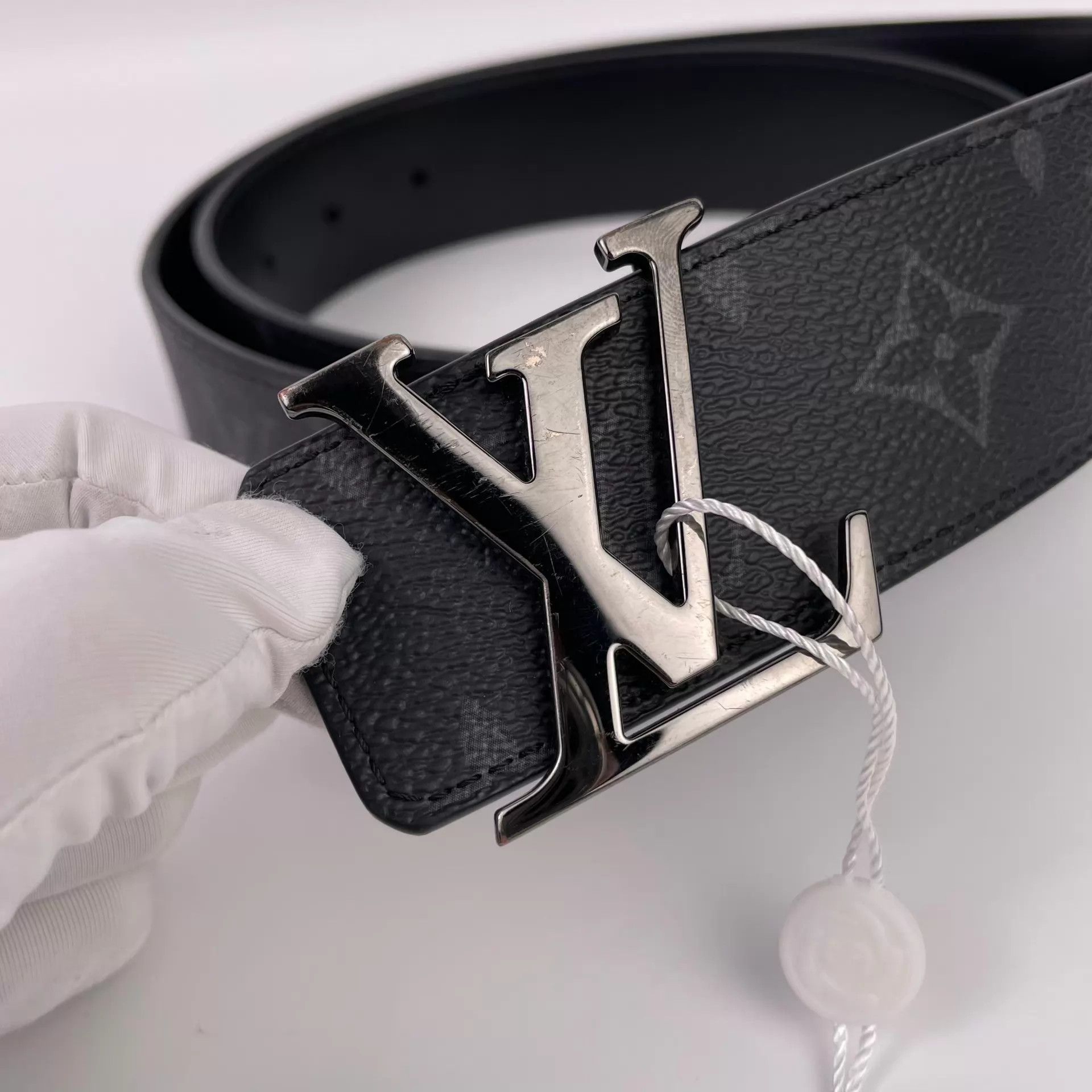 Louis Vuitton LV Monogram Belt Black 90/36 Size ONE SIZE - 3 Thumbnail