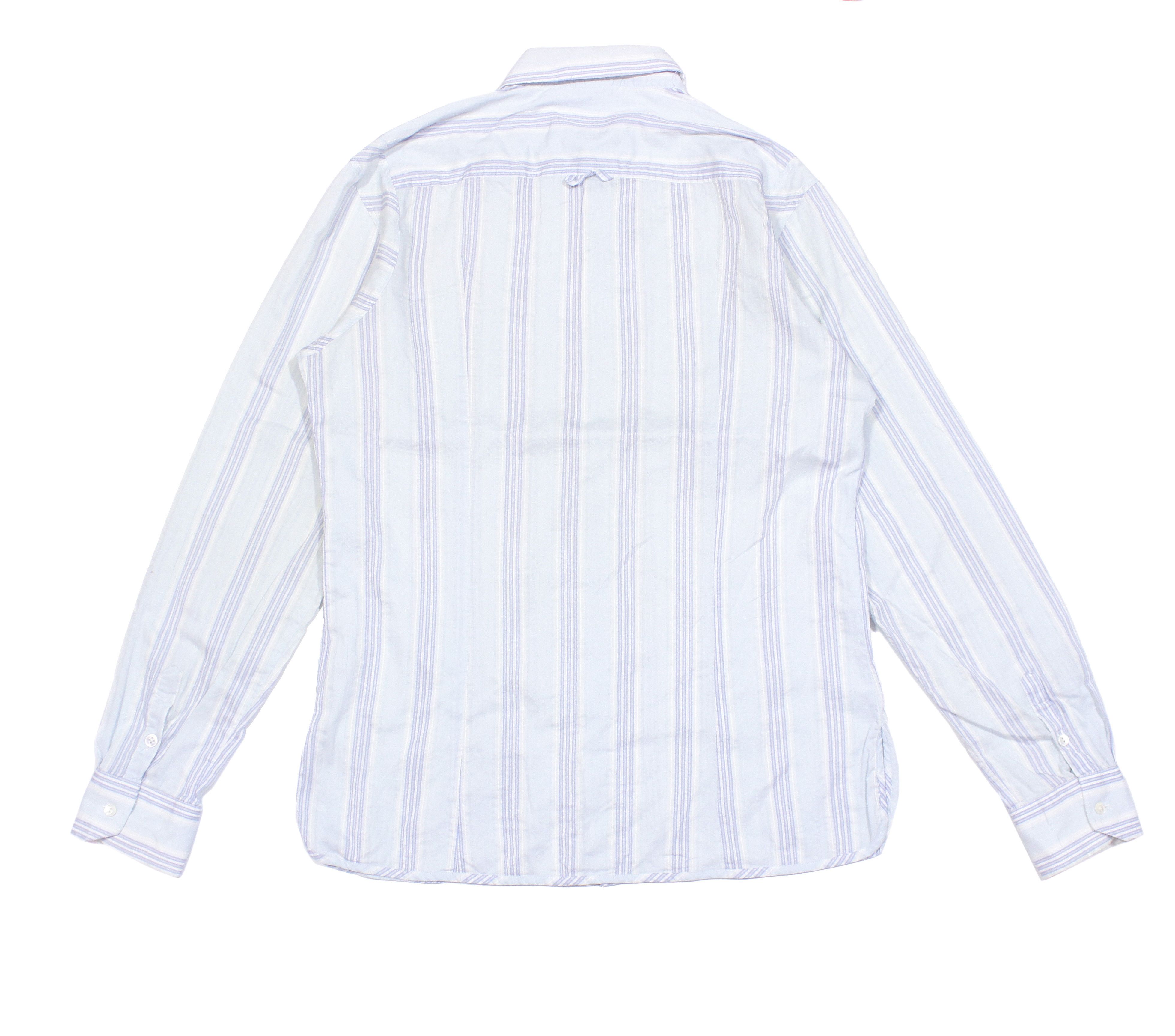 Dolce & Gabbana S/S2005 Logo Striped Shirt Vintage Size US L / EU 52-54 / 3 - 2 Thumbnail