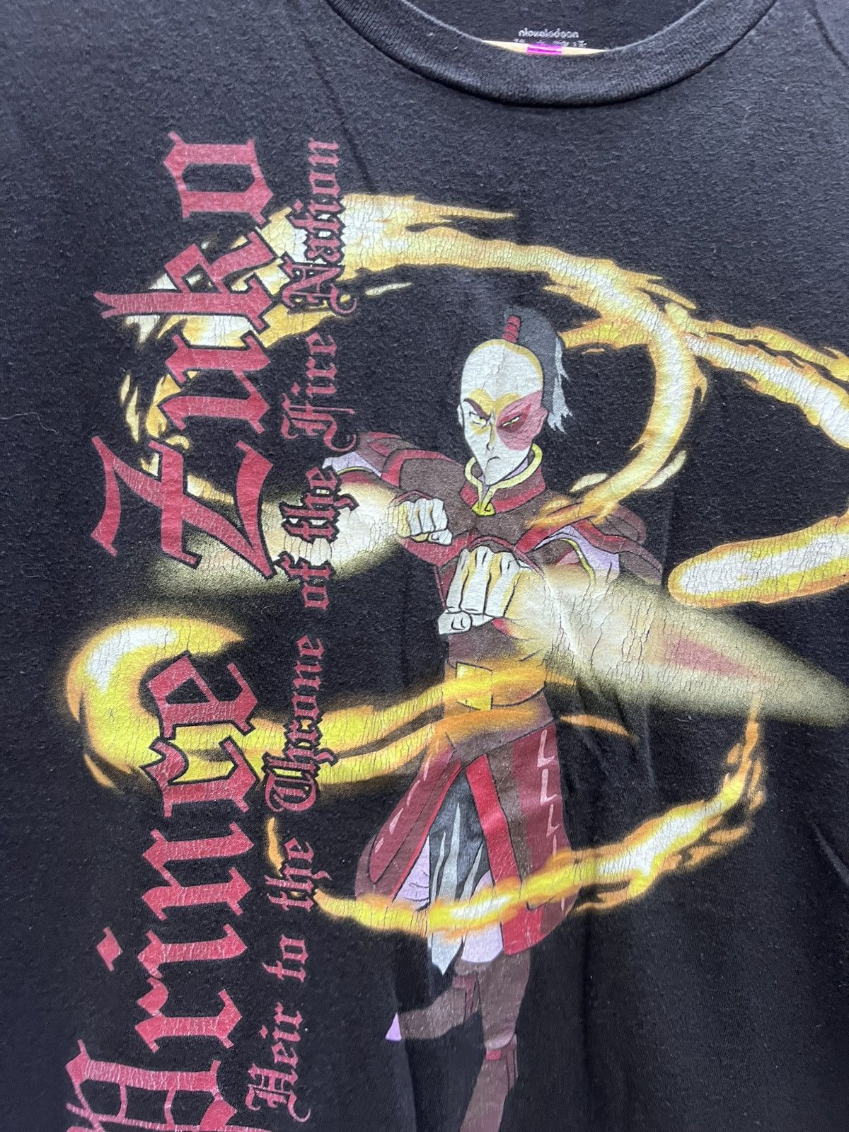 Nickelodeon Y2K Avatar The Last Airbender Prince Zaku Fire Cartoon Tee Size US M / EU 48-50 / 2 - 2 Thumbnail