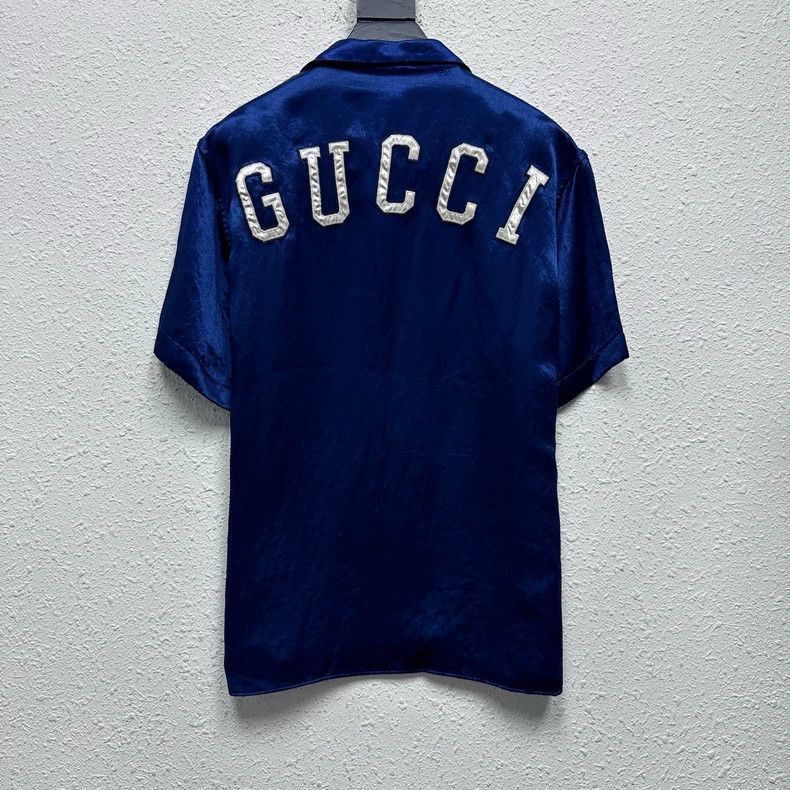 Gucci Gucci MLB Embroidered Silk Short Sleeve Shirt-2506 Size US M / EU 48-50 / 2 - 2 Thumbnail