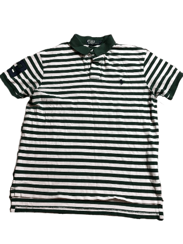Polo Ralph Lauren Vintage Polo Ralph Lauren Custom Striped Fit Polo Size L Size US L / EU 52-54 / 3 - 1 Thumbnail