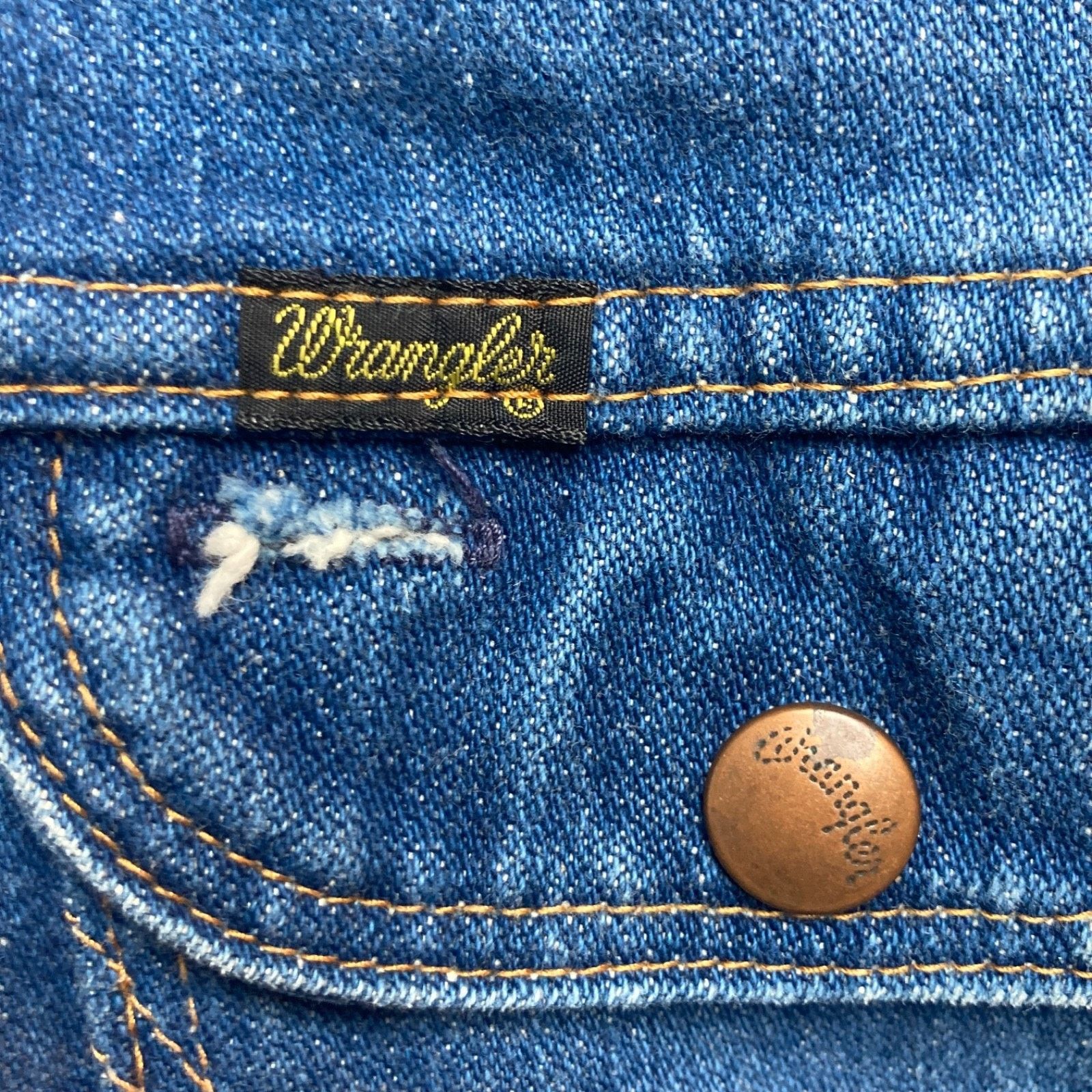 Wrangler Wrangler Trucker Jacket Blue Denim Made in USA 70s Size 44 Size US L / EU 52-54 / 3 - 9 Thumbnail