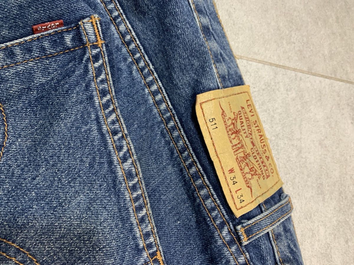 Levi's Vintage Clothing × Vintage Vintage 90s Levi Blue Denim Tapered Relaxed Straight Jeans Size US 34 / EU 50 - 7 Thumbnail