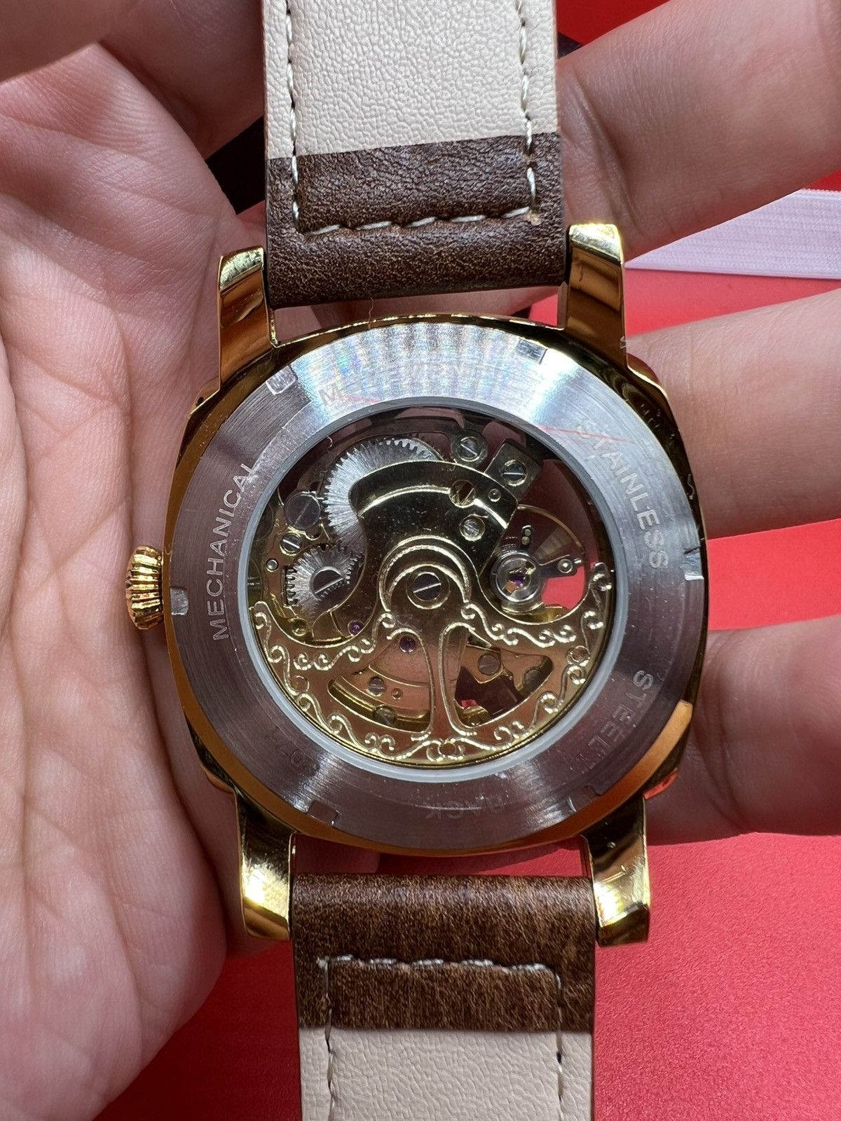 Other LONGLUX mechanical Men's Watch Retro Style Skeleton Size ONE SIZE - 6 Thumbnail