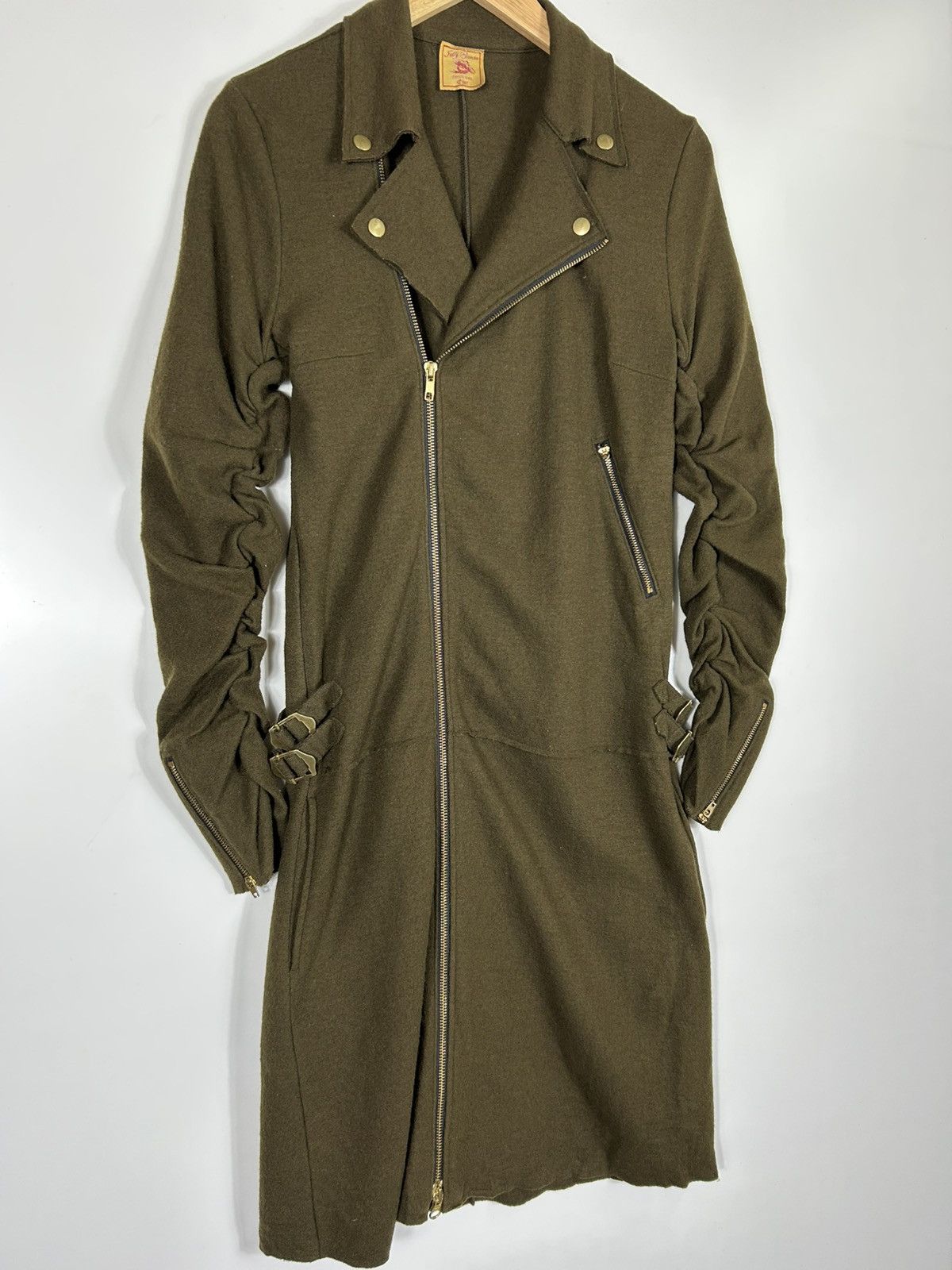 Japanese Brand 🔥Rare Jelly Garcia Japan Wool Double Collar Long Jacket Size S / US 4 / IT 40 - 3 Thumbnail