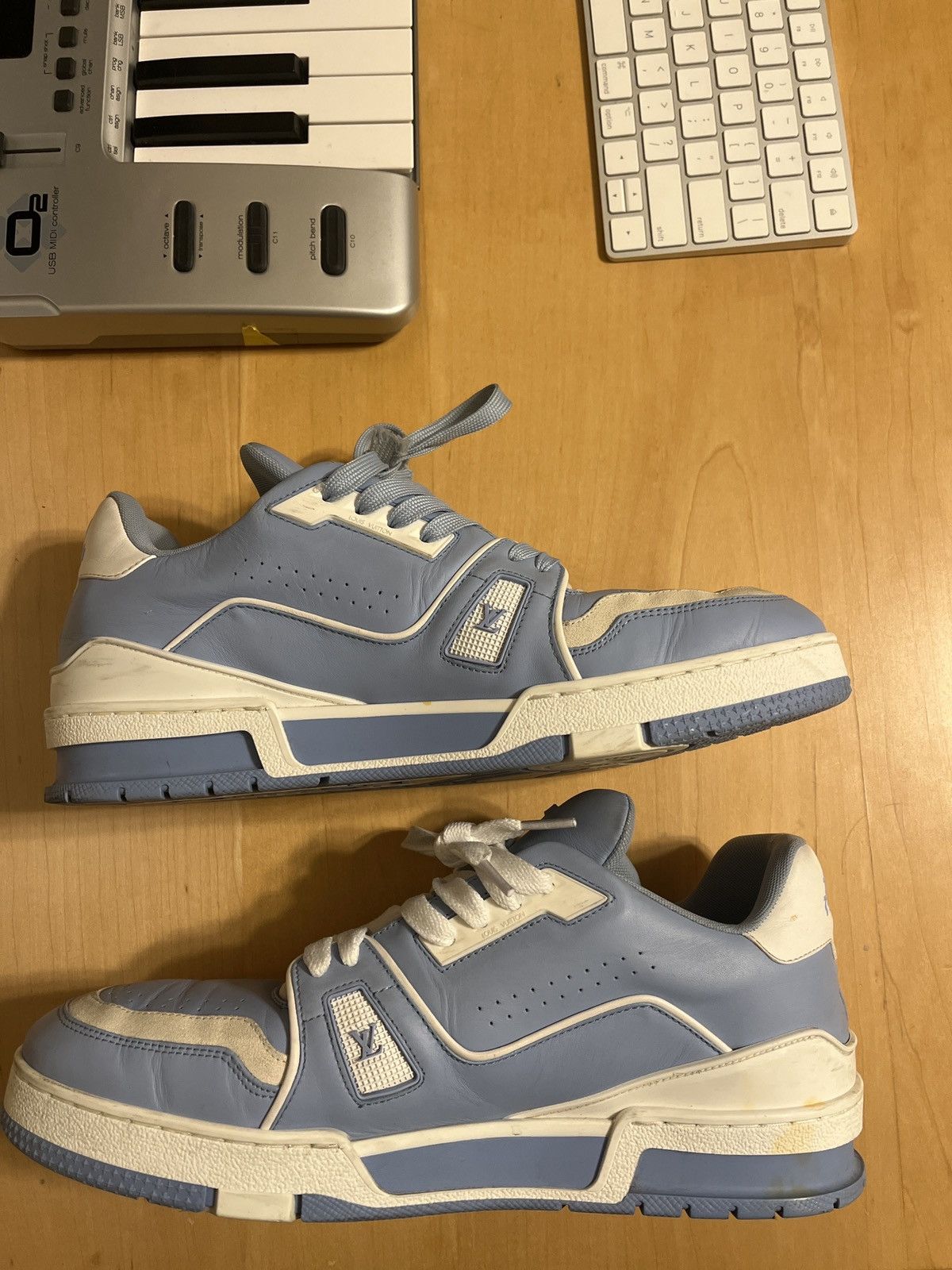 Louis Vuitton Lv trainers blue Size US 8.5 / EU 41-42 - 2 Thumbnail