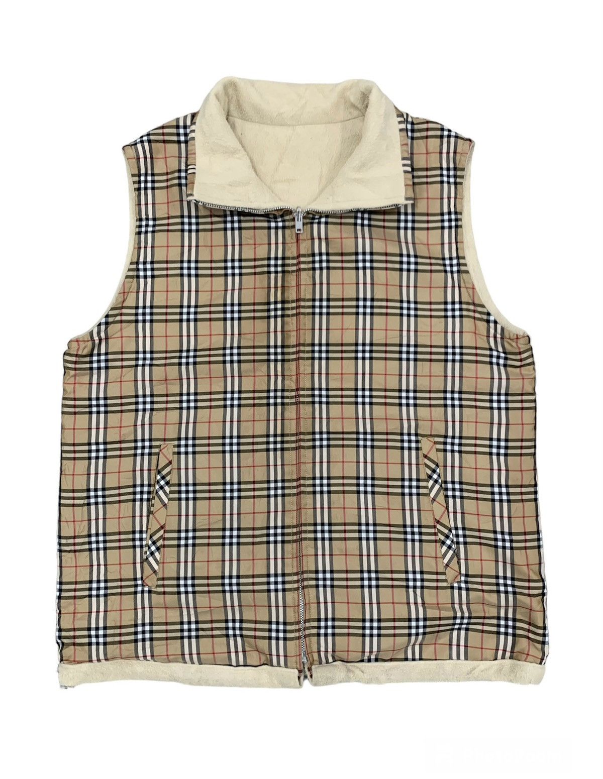 Burberry Reversible Checkered Burberry Golf Vest Size US L / EU 52-54 / 3 - 1 Thumbnail