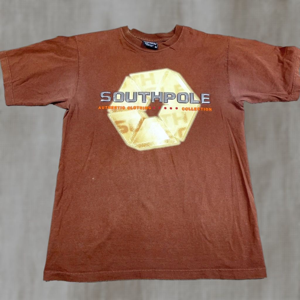 Southpole VINTAGE Southpole Shirt Men M Brown Logo Graphic Print T-Shirt 80s Grunge USA Skate Size US M / EU 48-50 / 2 - 1 Thumbnail