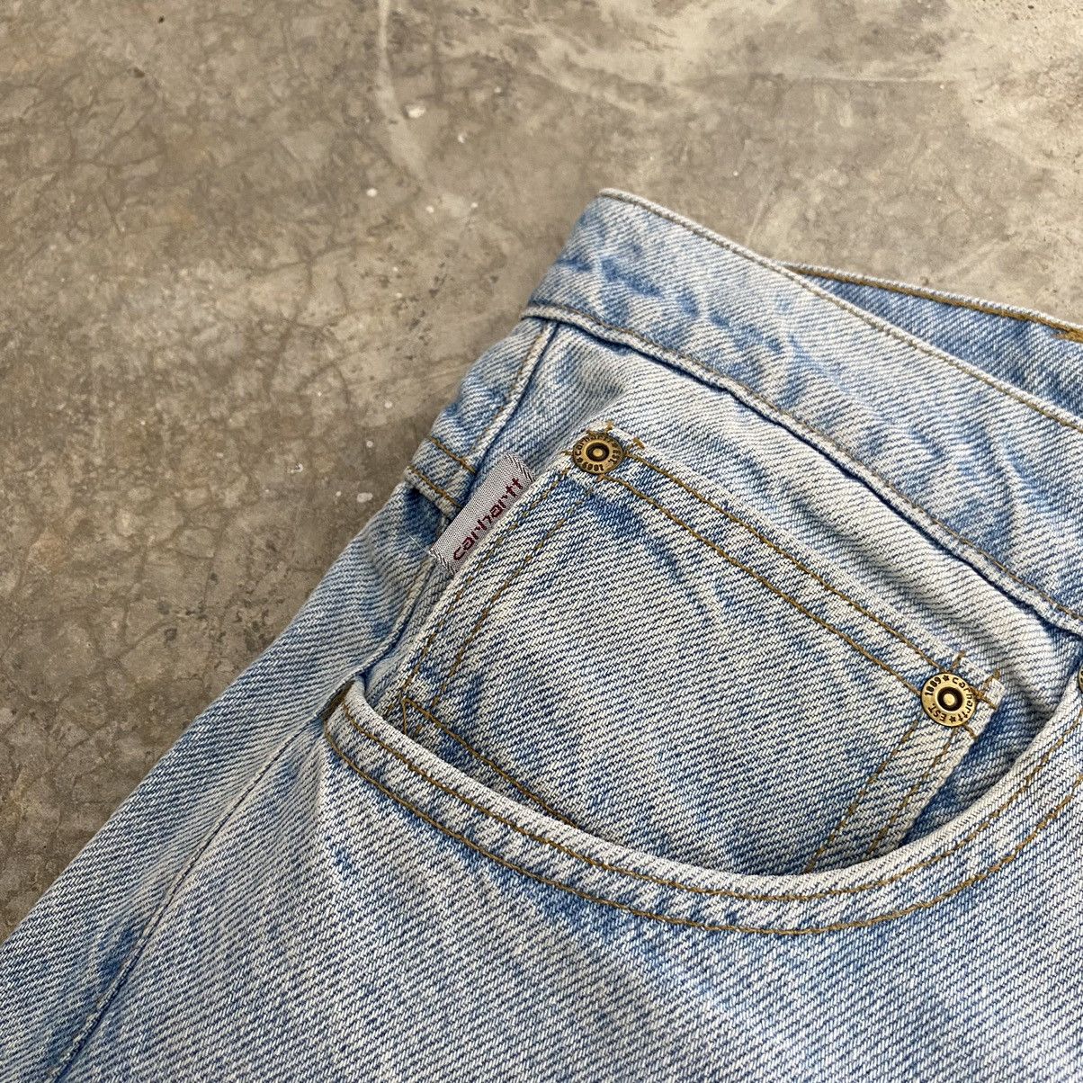Carhartt Vintage Carhartt Relaxed Fit Pale Blue Denim Jeans Size US 34 / EU 50 - 7 Thumbnail