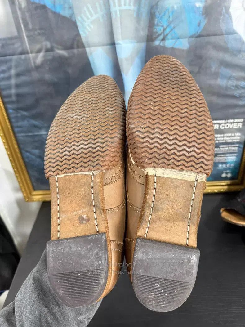 Maison MIHARA YASUHIRO Maison MIHARA YASUHIRO Carved Railing Leather Shoes Size US 6 / EU 39 - 7 Thumbnail