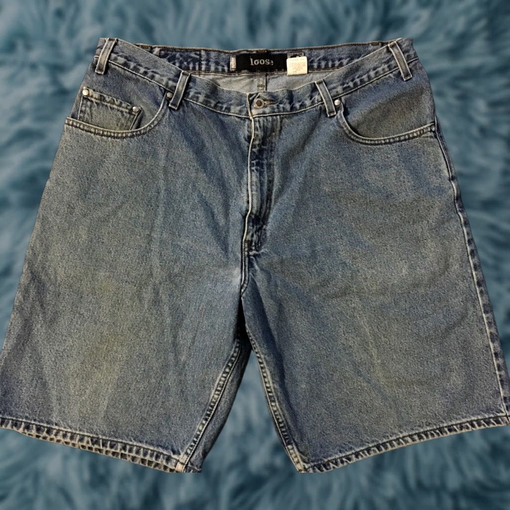 Levi's VINTAGE Levi’s Silvertab Loose Denim Jean Shorts 40 Skate Grunge Baggy Punk 80s 90s Mens Jeans Shorts Blue Size US 40 / EU 56 - 1 Thumbnail