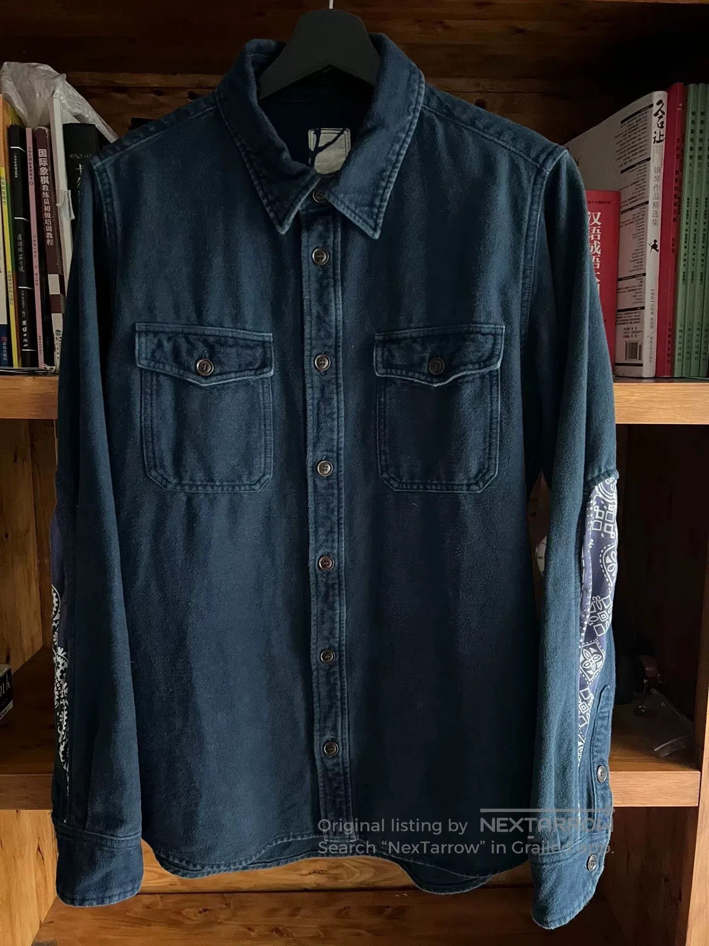 Visvim visvim blue dyed vintage style shirt. Size US M / EU 48-50 / 2 - 1 Thumbnail