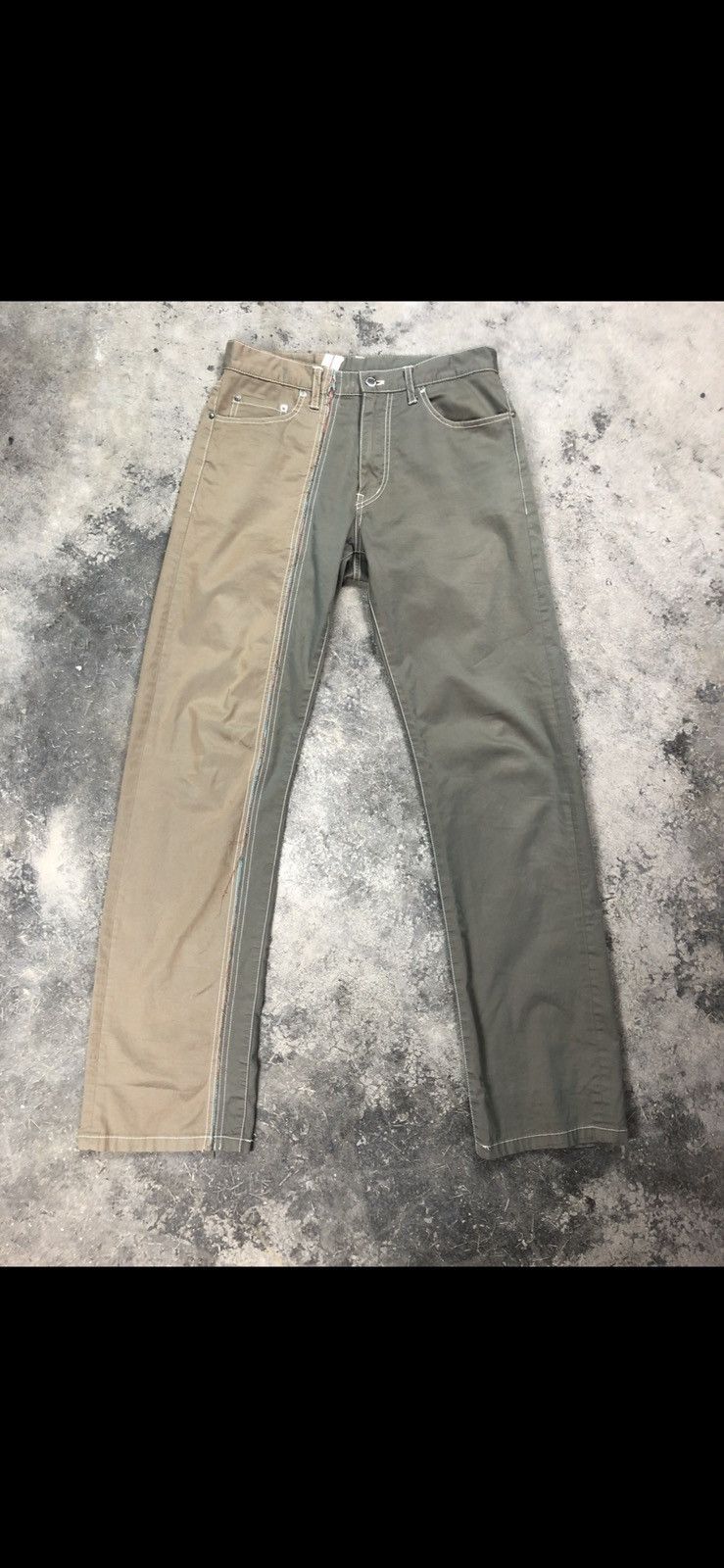 Comme des Garcons Homme CDG split two tone pants Size US 30 / EU 46 - 6 Thumbnail