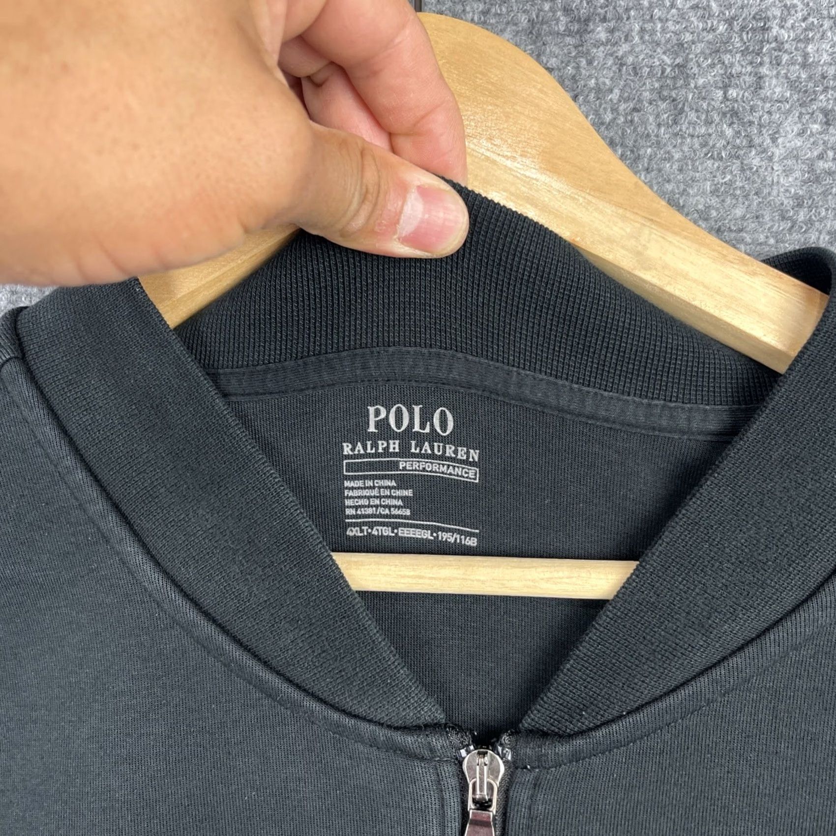 Polo Ralph Lauren Polo Ralph Lauren Bomber Jacket Mens 4XL Tall Black Double Knit Tech Flight Jacket Size US XXL / EU 58 / 5 - 4 Thumbnail