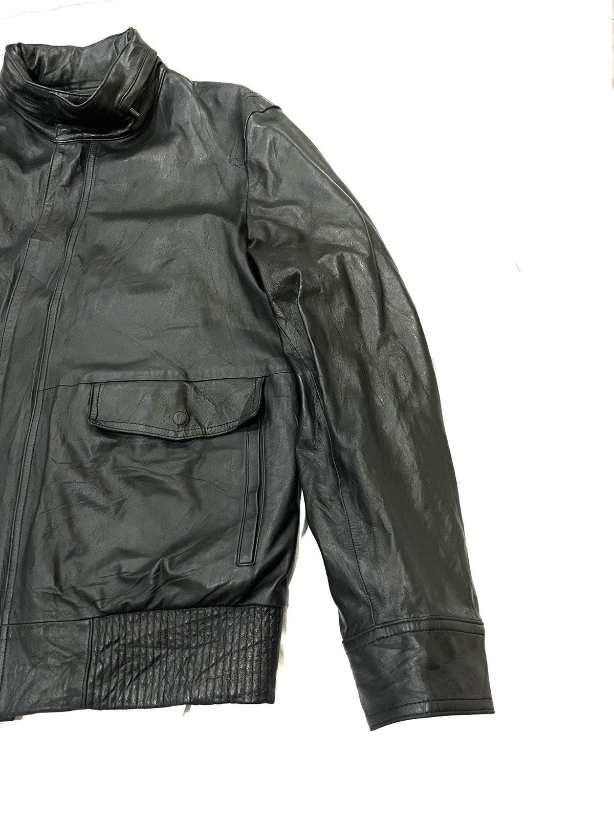 Burberry Authentic BURBERRY Sheepskin Leather Jacket Size US L / EU 52-54 / 3 - 3 Thumbnail