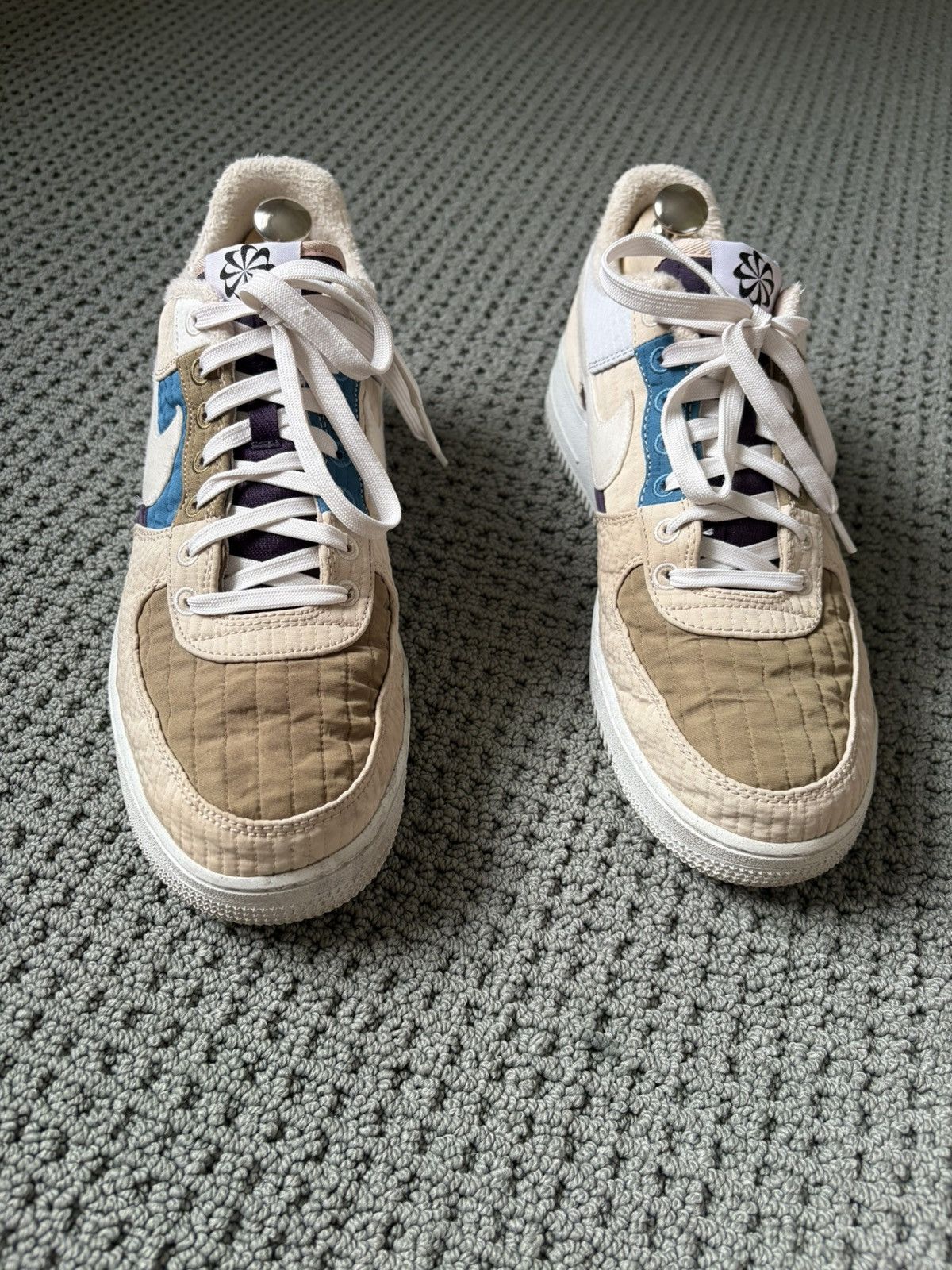 Nike Nike Air Force toasties multi beiges worn 1 week. Excellent Size US 10 / EU 43 - 1 Thumbnail