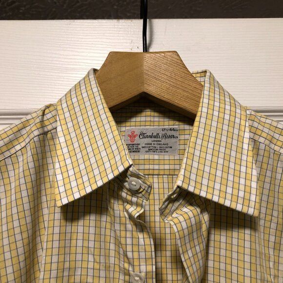 Turnbull & Asser TURNBULL & asser for Neiman Marcus men's dress shirt 17.5 Size US XL / EU 56 / 4 - 7 Thumbnail