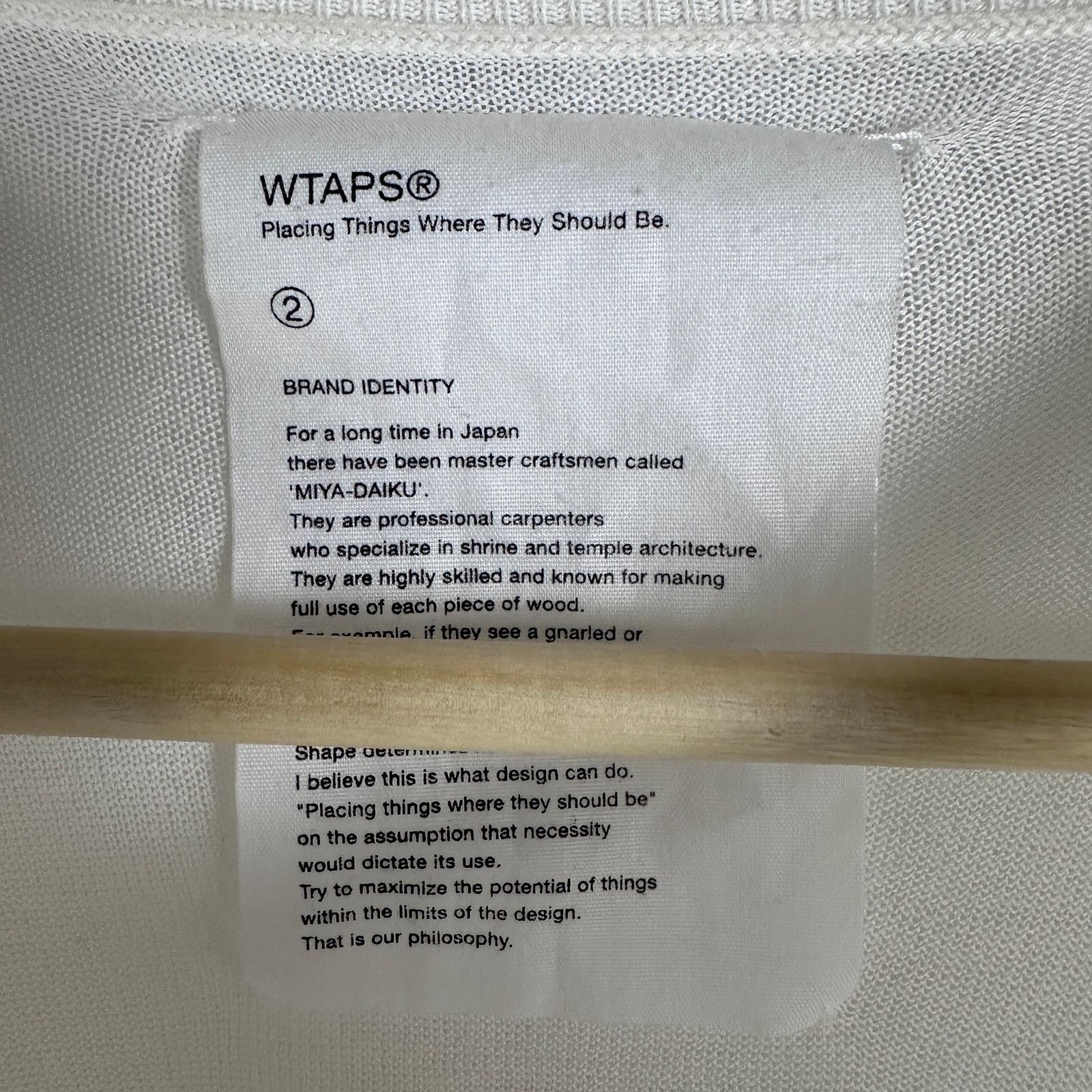 Wtaps White Sleeve Stripe Sweater Size US M / EU 48-50 / 2 - 7 Thumbnail
