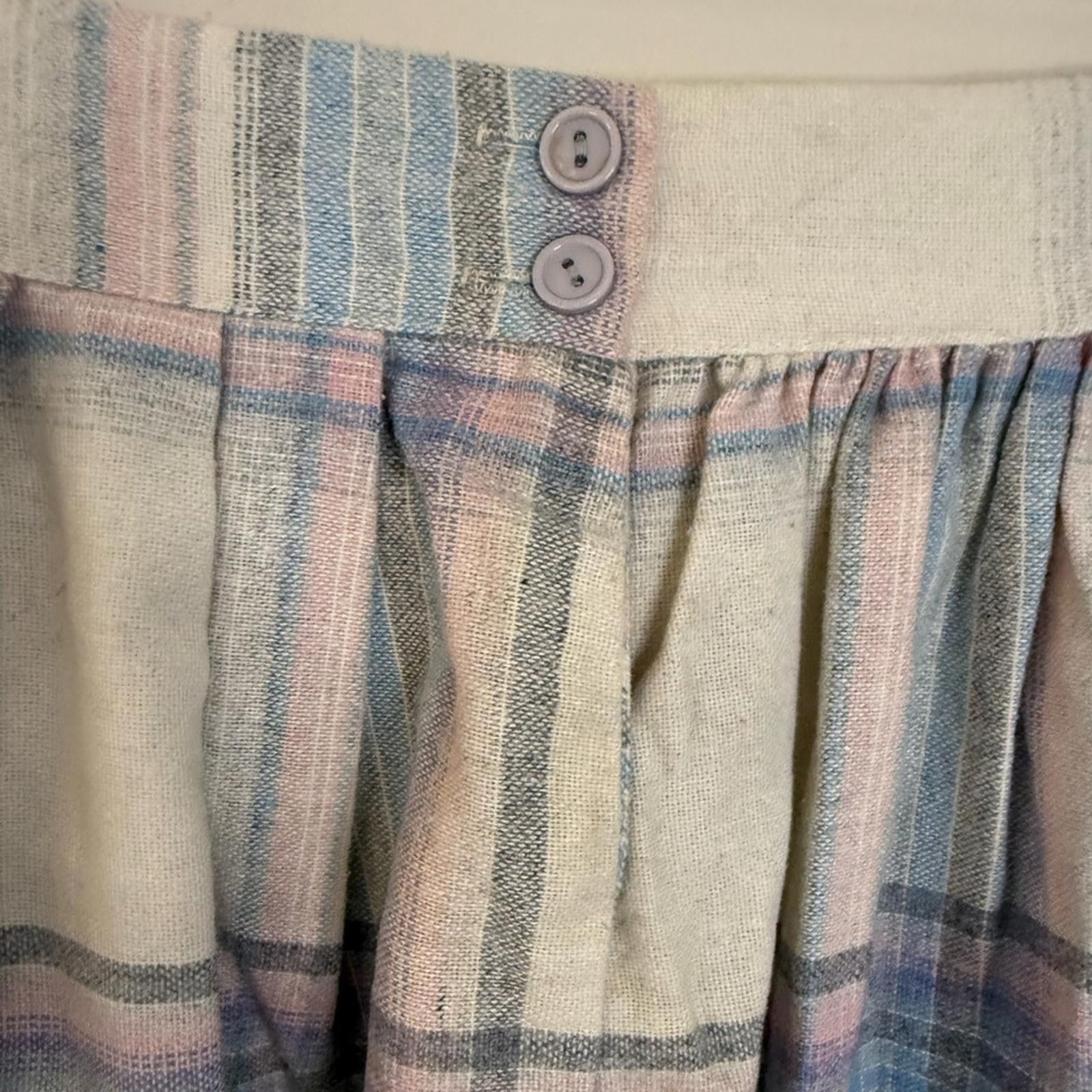 Other Marilyn Togs vintage pastel plaid pleated mini skirt SZ 11 Size 30" / US 8 / IT 44 - 3 Thumbnail