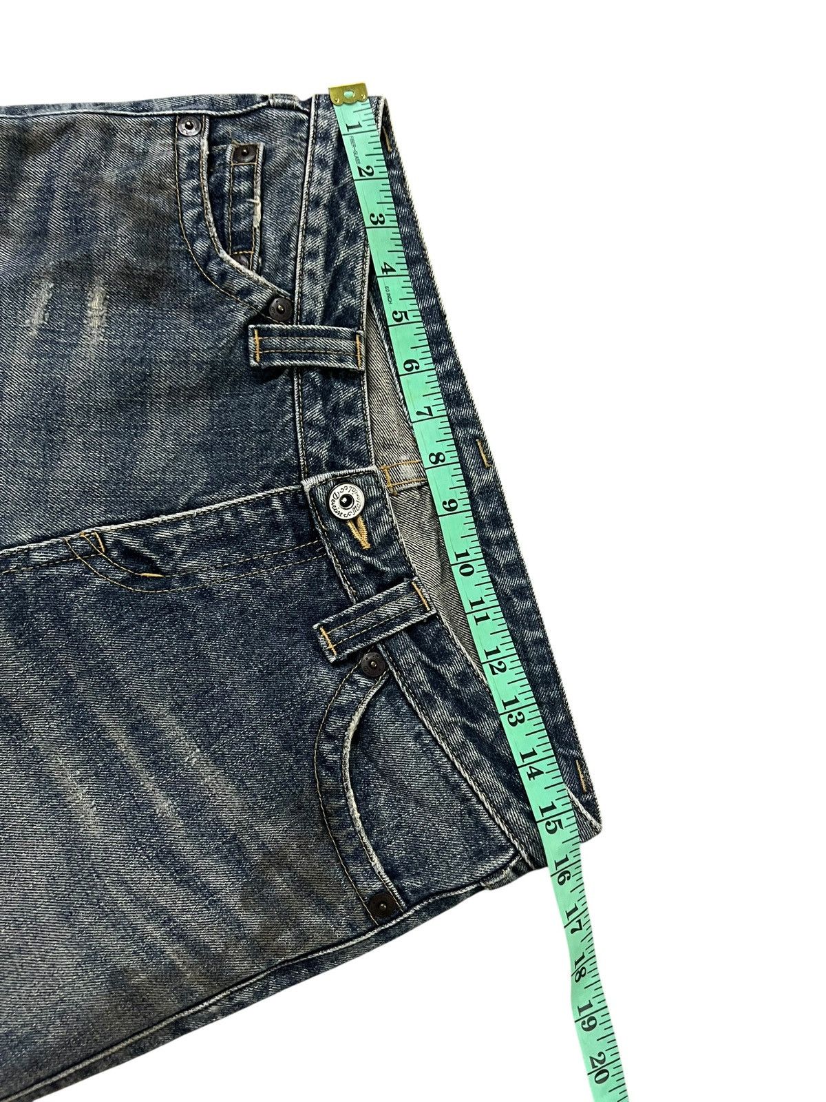 If Six Was Nine Material Girl Flare Distress Low Rise Bootcut Jean Size US 31 - 17 Thumbnail
