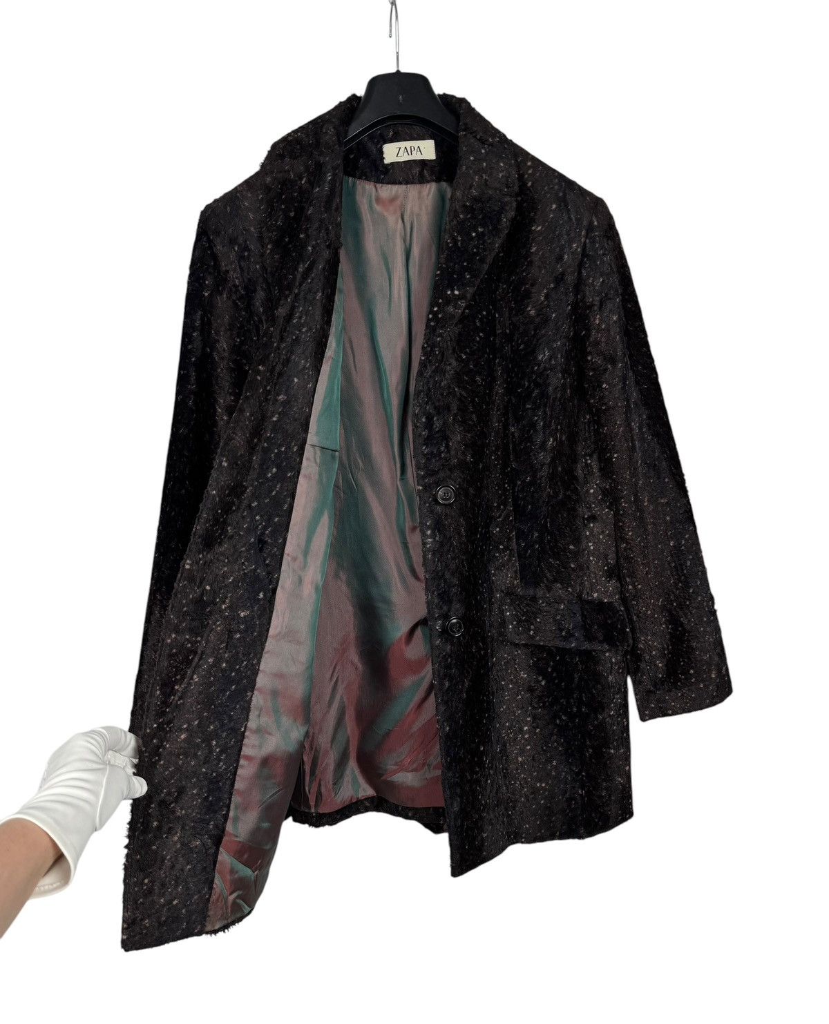 ZAPA Zapa Faux Fur Coat Cotton-Viscose Printed size US16 IT50 Size XXL / US 16-18 / IT 52-54 - 10 Thumbnail