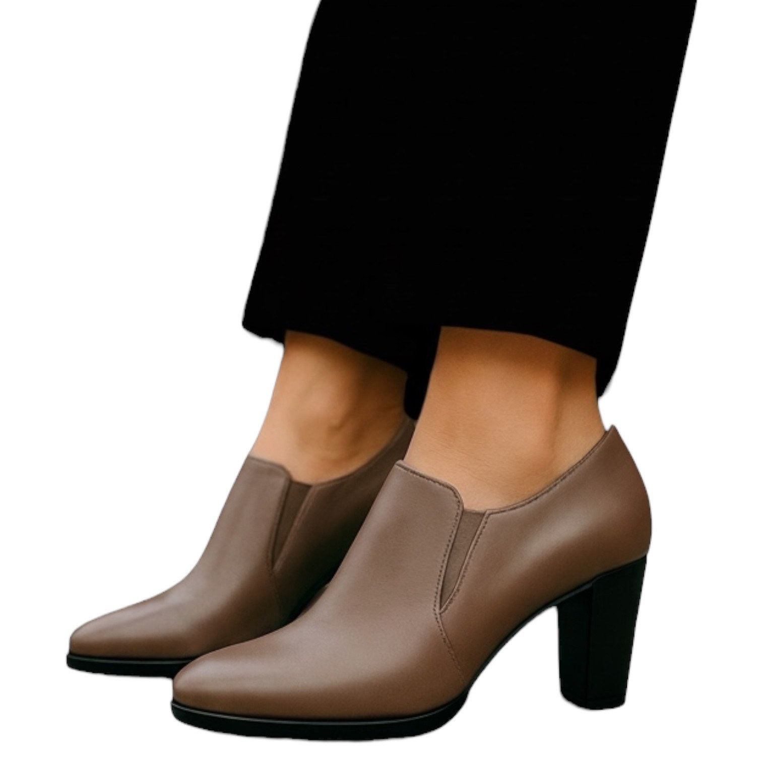 Ecco Ecco Shape 55 Plateau Stack Ankle Boots Leather Size 41 Size US 11 / IT 41 - 1 Thumbnail